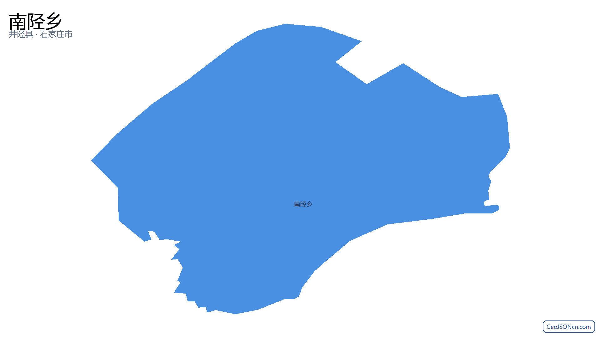 南陉乡行政区划边界地图(井陉县·石家庄市),提供GeoJSON、SHP矢量边界数据下载及高清地图大图(PNG/JPG) - GeoJSONcn.com