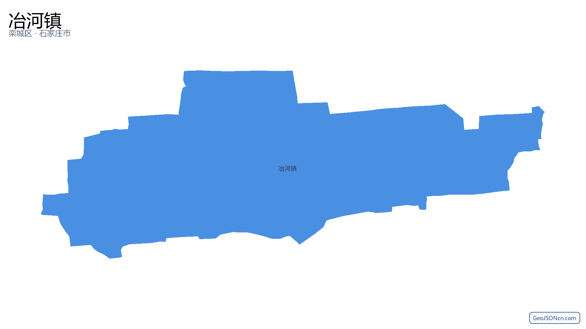 冶河镇行政区划边界地图(栾城区·石家庄市),提供GeoJSON、SHP矢量边界数据下载及高清地图大图(PNG/JPG) - GeoJSONcn.com