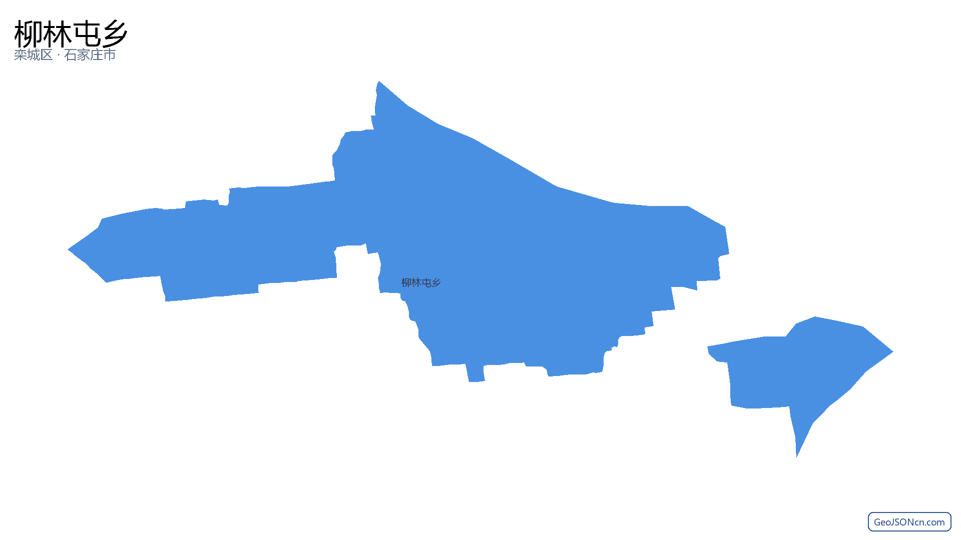 柳林屯乡行政区划边界地图（栾城区·石家庄市）,提供GeoJSON、SHP矢量边界数据下载及高清地图大图(PNG/JPG) - GeoJSONcn.com