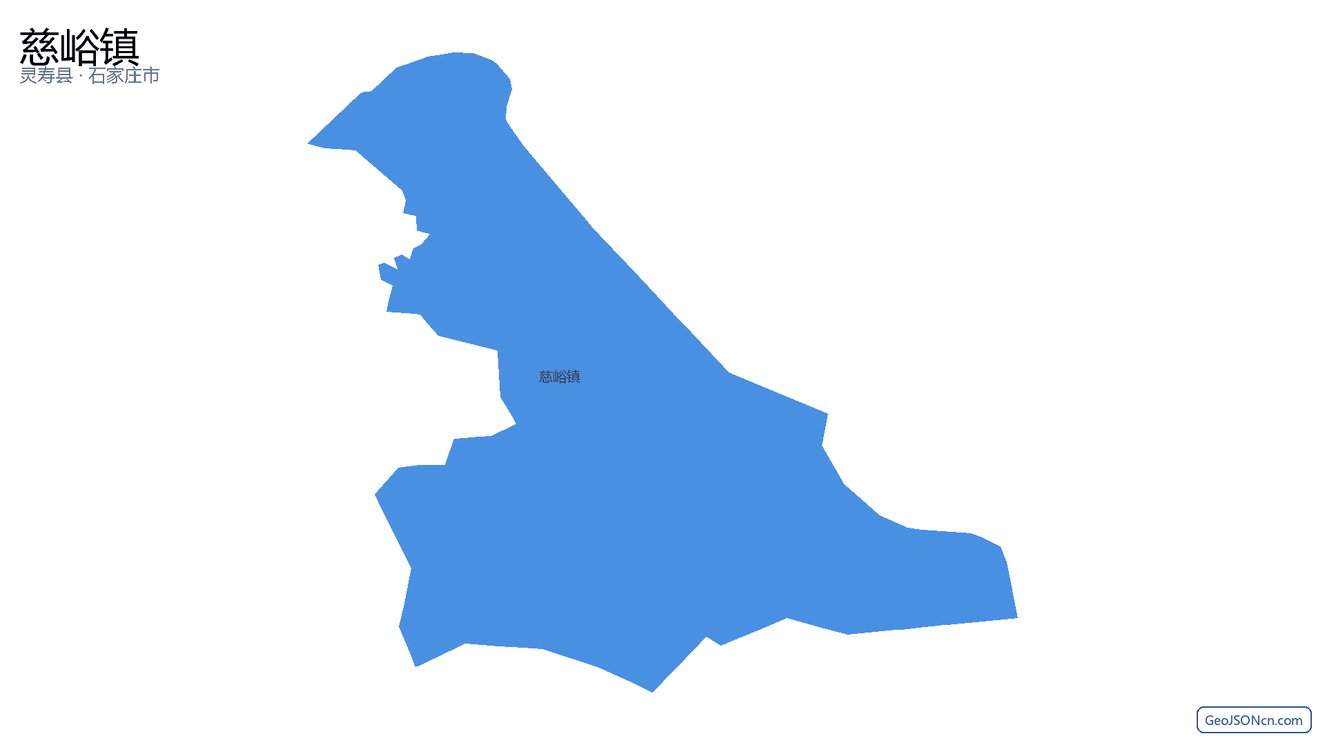 慈峪镇行政区划边界地图(灵寿县·石家庄市),提供GeoJSON、SHP矢量边界数据下载及高清地图大图(PNG/JPG) - GeoJSONcn.com