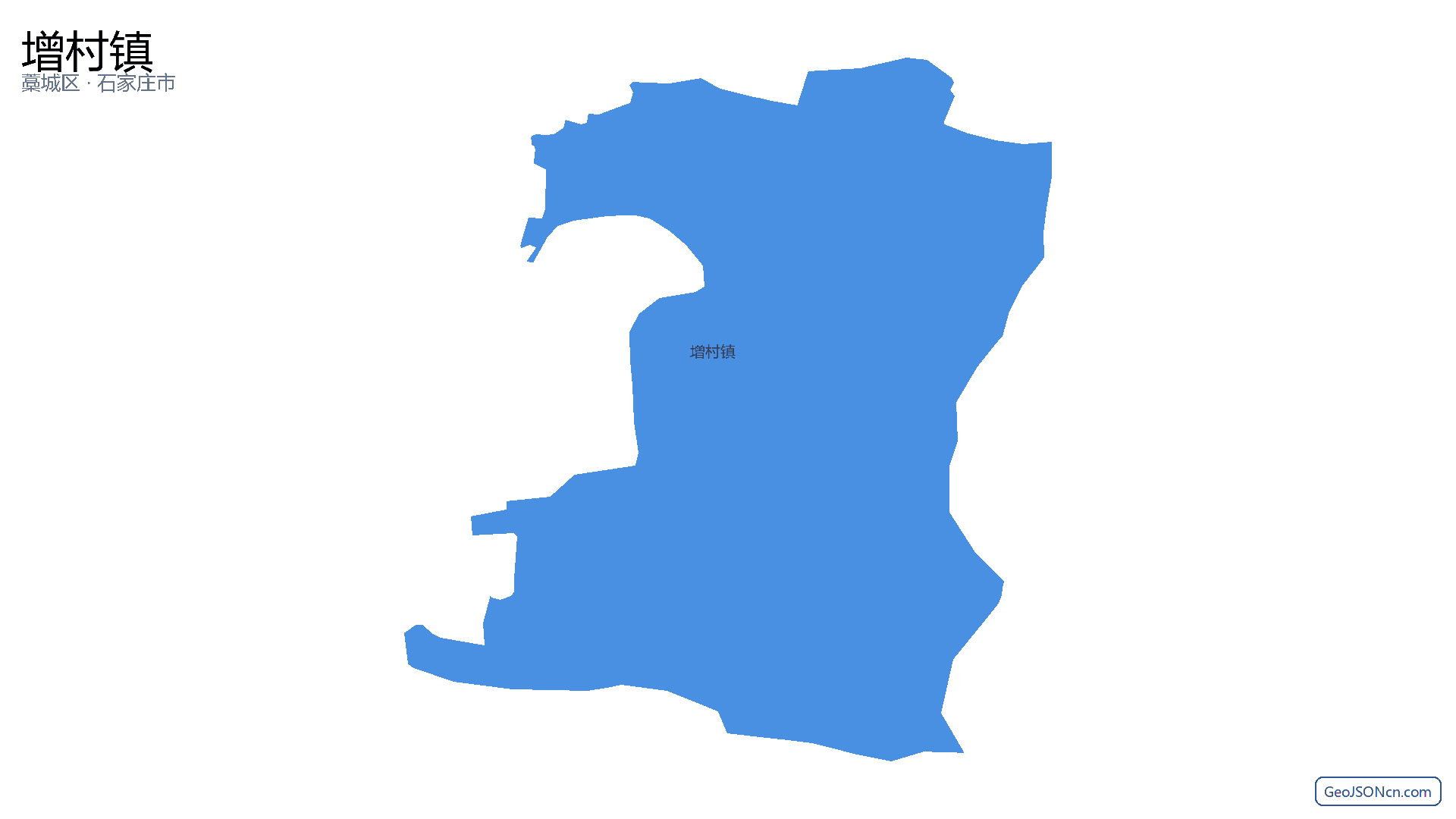 增村镇行政区划边界地图（藁城区·石家庄市）,提供GeoJSON、SHP矢量边界数据下载及高清地图大图(PNG/JPG) - GeoJSONcn.com