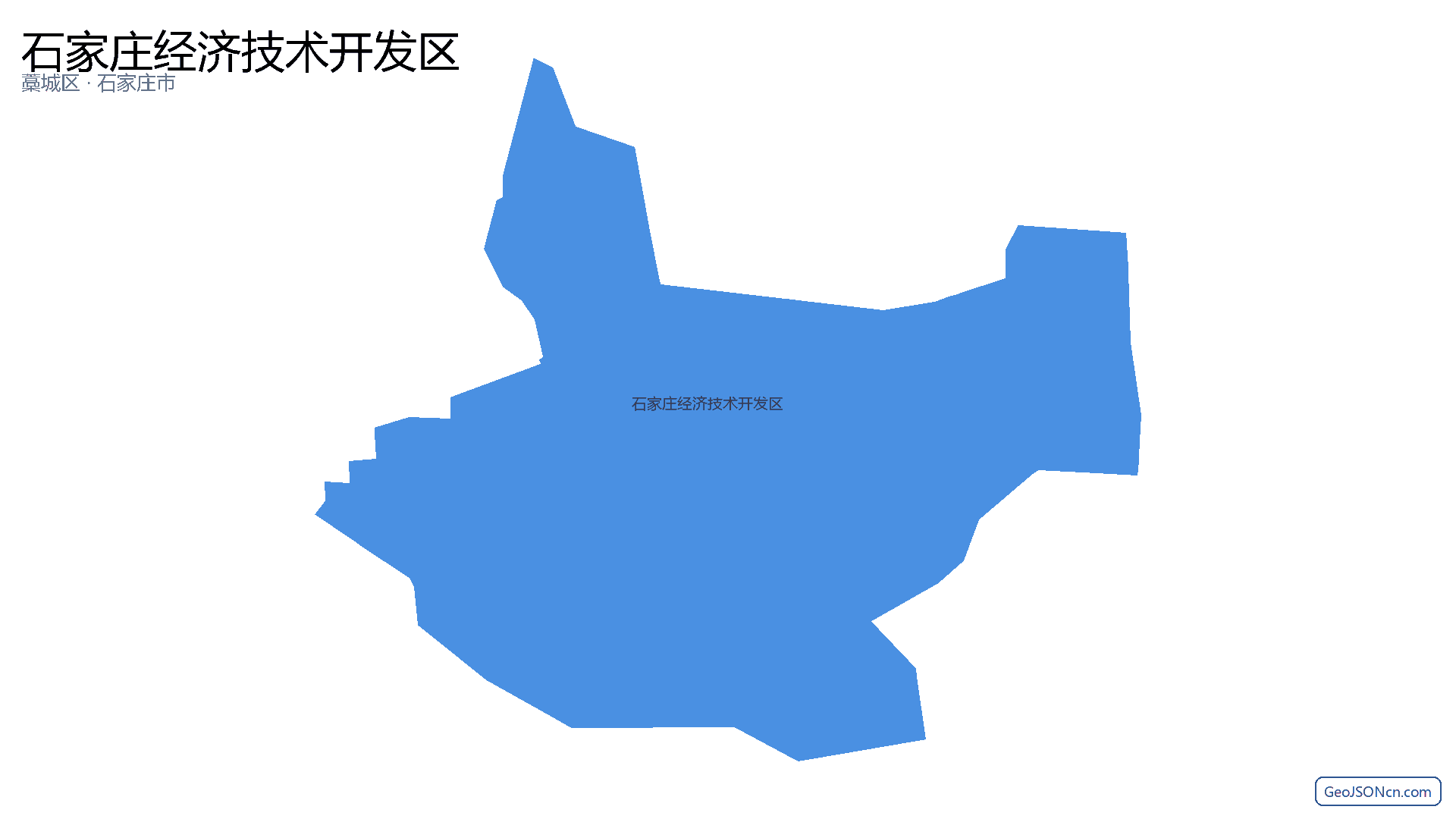 石家庄经济技术开发区行政区划边界地图（藁城区·石家庄市）,提供GeoJSON、SHP矢量边界数据下载及高清地图大图(PNG/JPG) - GeoJSONcn.com