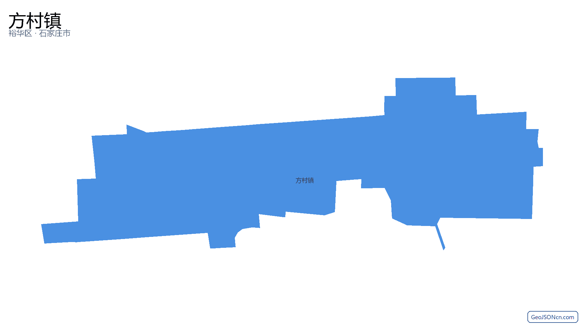 方村镇行政区划边界地图（裕华区·石家庄市）,提供GeoJSON、SHP矢量边界数据下载及高清地图大图(PNG/JPG) - GeoJSONcn.com