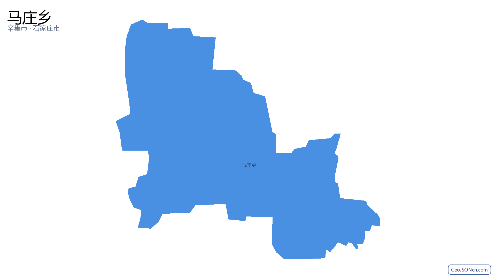 马庄乡行政区划边界地图(辛集市·石家庄市),提供GeoJSON、SHP矢量边界数据下载及高清地图大图(PNG/JPG) - GeoJSONcn.com