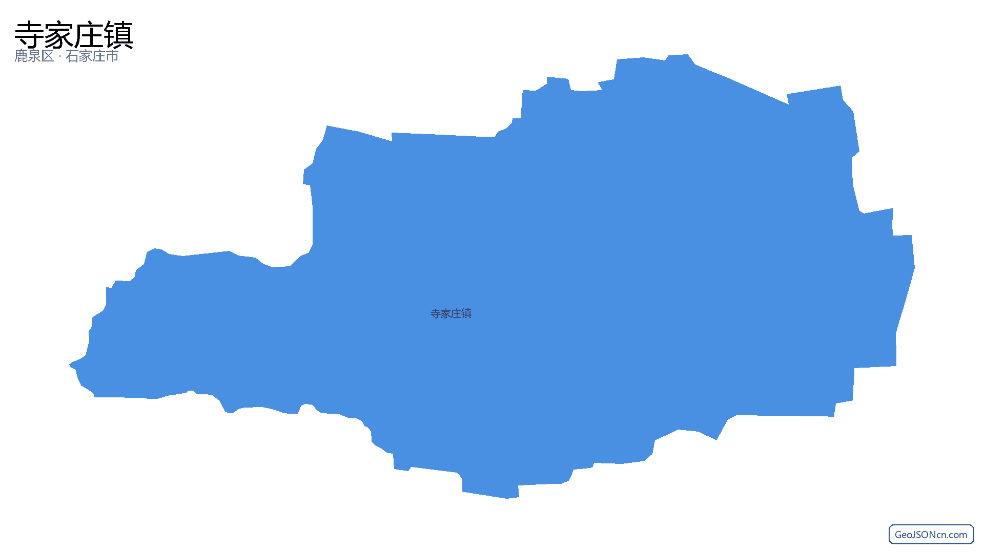 寺家庄镇行政区划边界地图（鹿泉区·石家庄市）,提供GeoJSON、SHP矢量边界数据下载及高清地图大图(PNG/JPG) - GeoJSONcn.com
