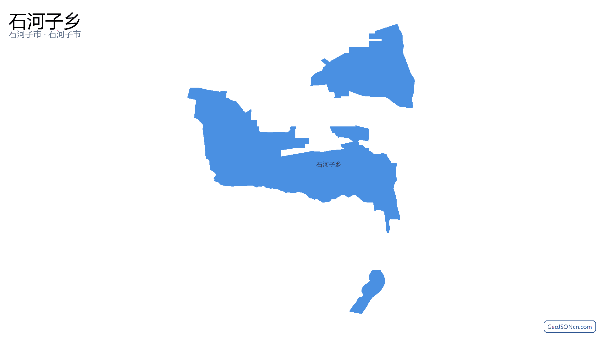 石河子乡行政区划边界地图（石河子市·石河子市）,提供GeoJSON、SHP矢量边界数据下载及高清地图大图(PNG/JPG) - GeoJSONcn.com
