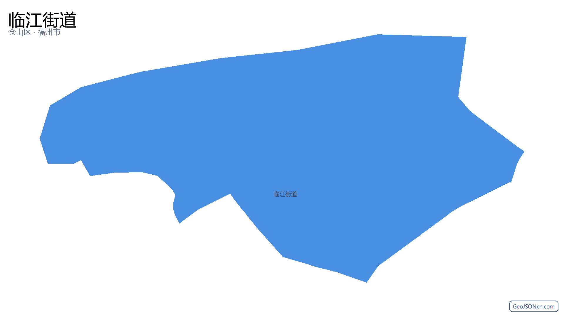 临江街道行政区划边界地图（仓山区·福州市）,提供GeoJSON、SHP矢量边界数据下载及高清地图大图(PNG/JPG) - GeoJSONcn.com