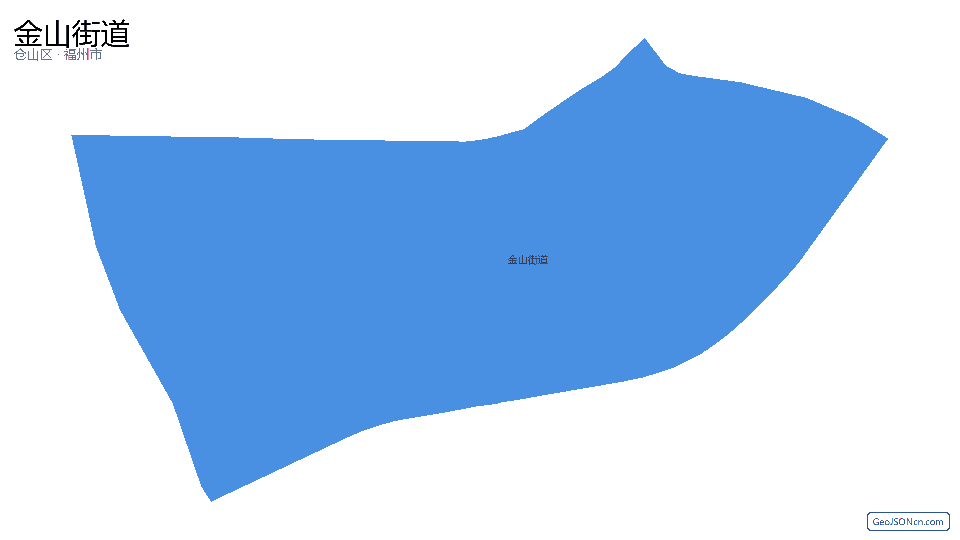 金山街道行政区划边界地图(仓山区·福州市),提供GeoJSON、SHP矢量边界数据下载及高清地图大图(PNG/JPG) - GeoJSONcn.com