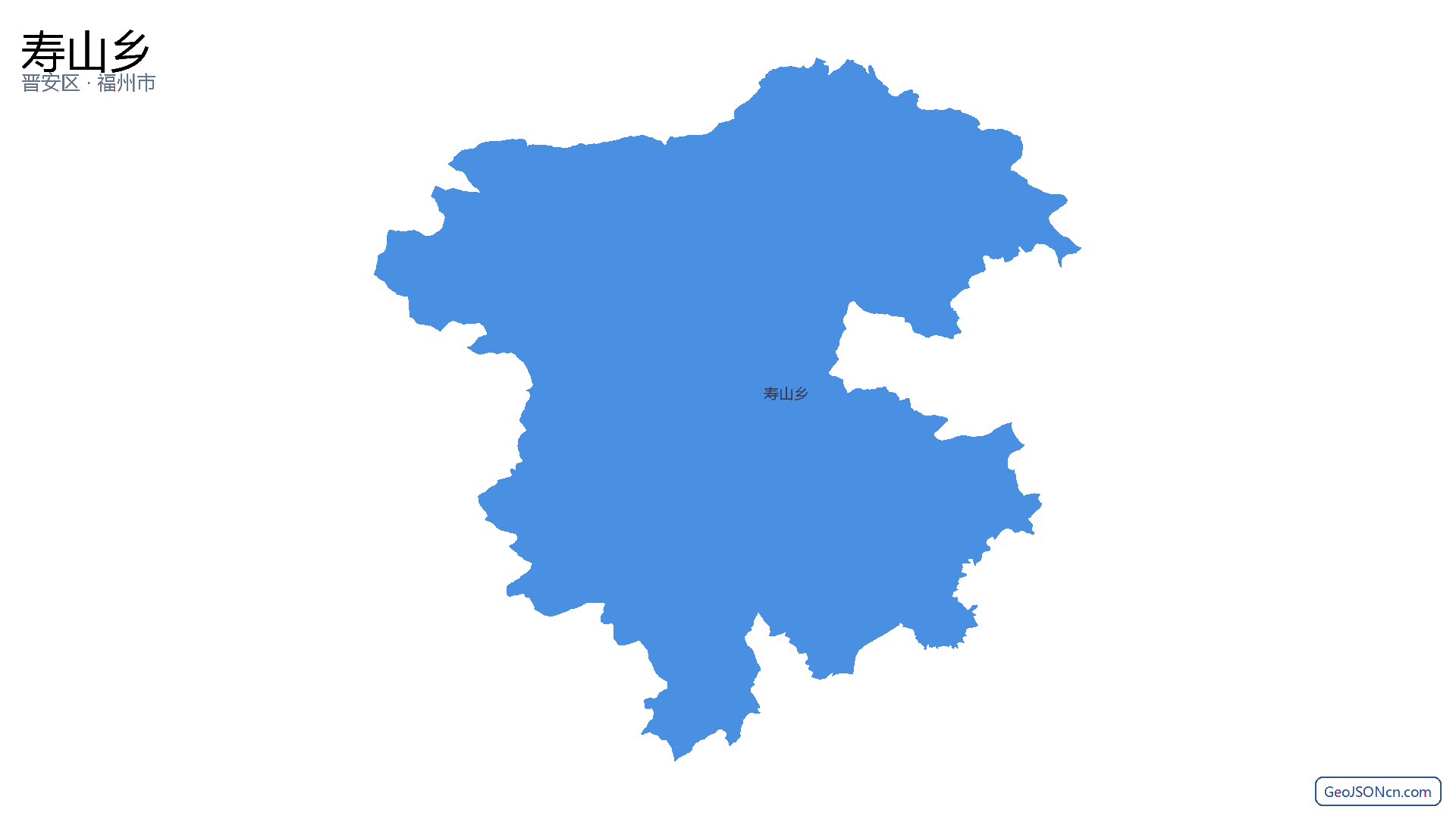 寿山乡行政区划边界地图(晋安区·福州市),提供GeoJSON、SHP矢量边界数据下载及高清地图大图(PNG/JPG) - GeoJSONcn.com