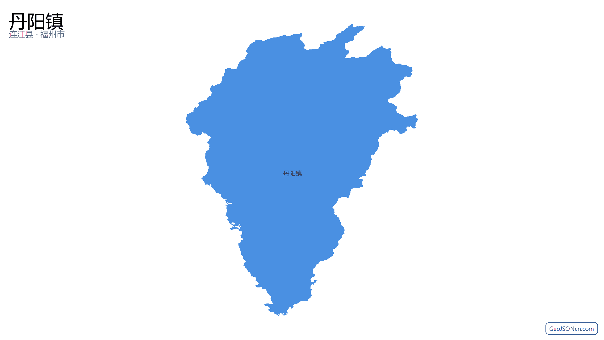丹阳镇行政区划边界地图（连江县·福州市）,提供GeoJSON、SHP矢量边界数据下载及高清地图大图(PNG/JPG) - GeoJSONcn.com