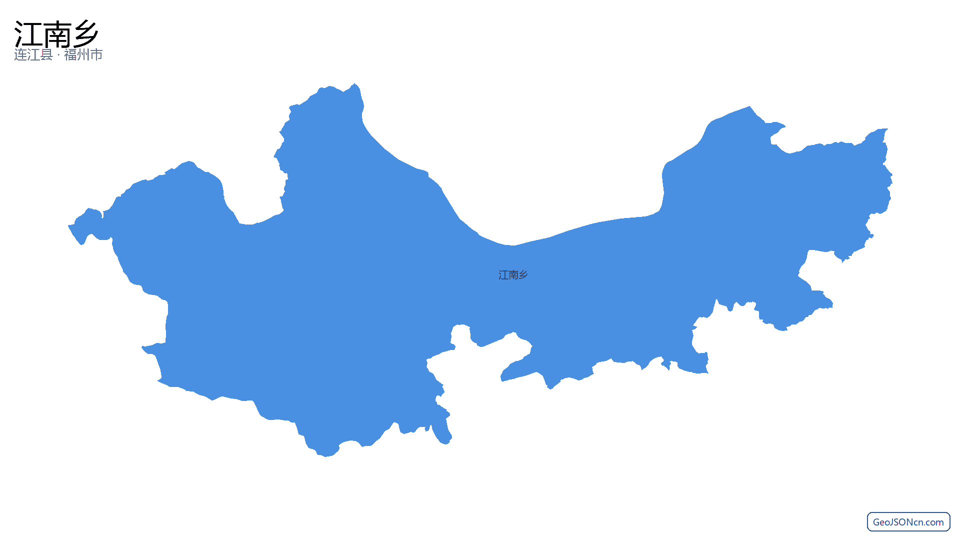 江南乡行政区划边界地图（连江县·福州市）,提供GeoJSON、SHP矢量边界数据下载及高清地图大图(PNG/JPG) - GeoJSONcn.com
