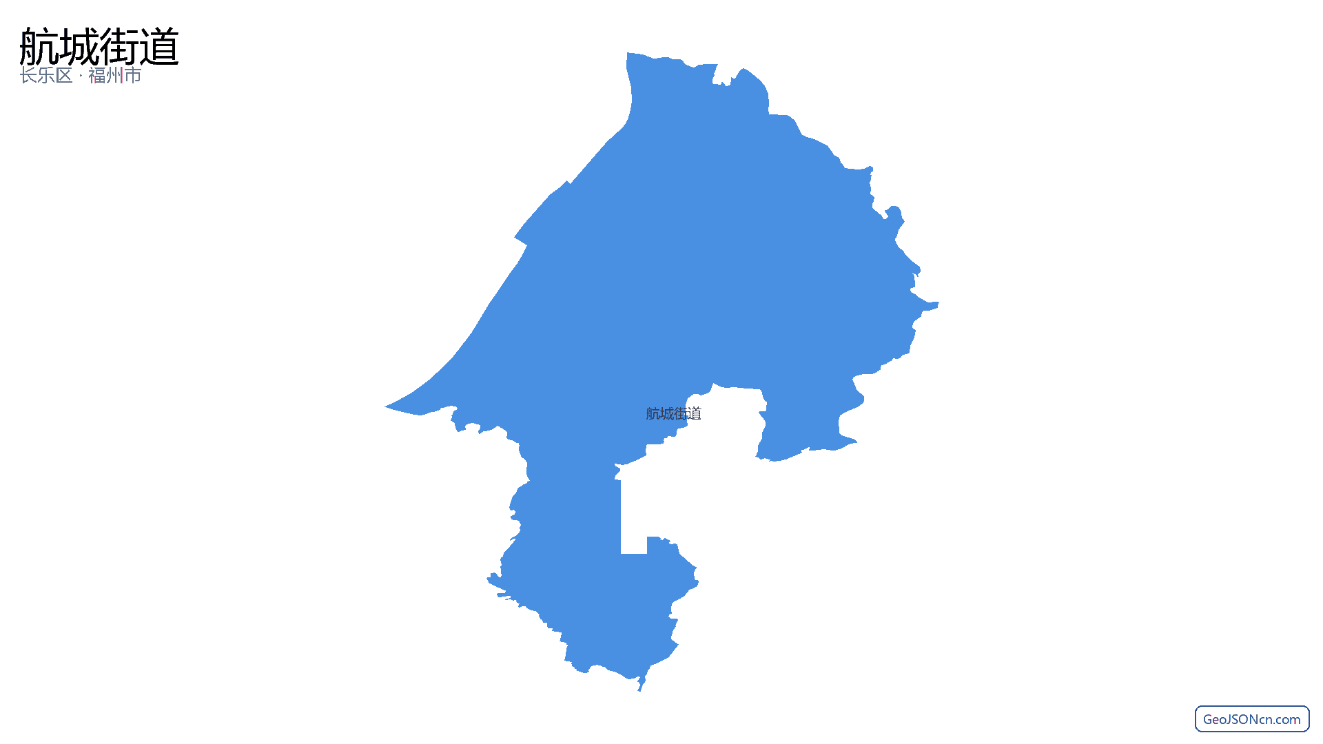 航城街道行政区划边界地图(长乐区·福州市),提供GeoJSON、SHP矢量边界数据下载及高清地图大图(PNG/JPG) - GeoJSONcn.com