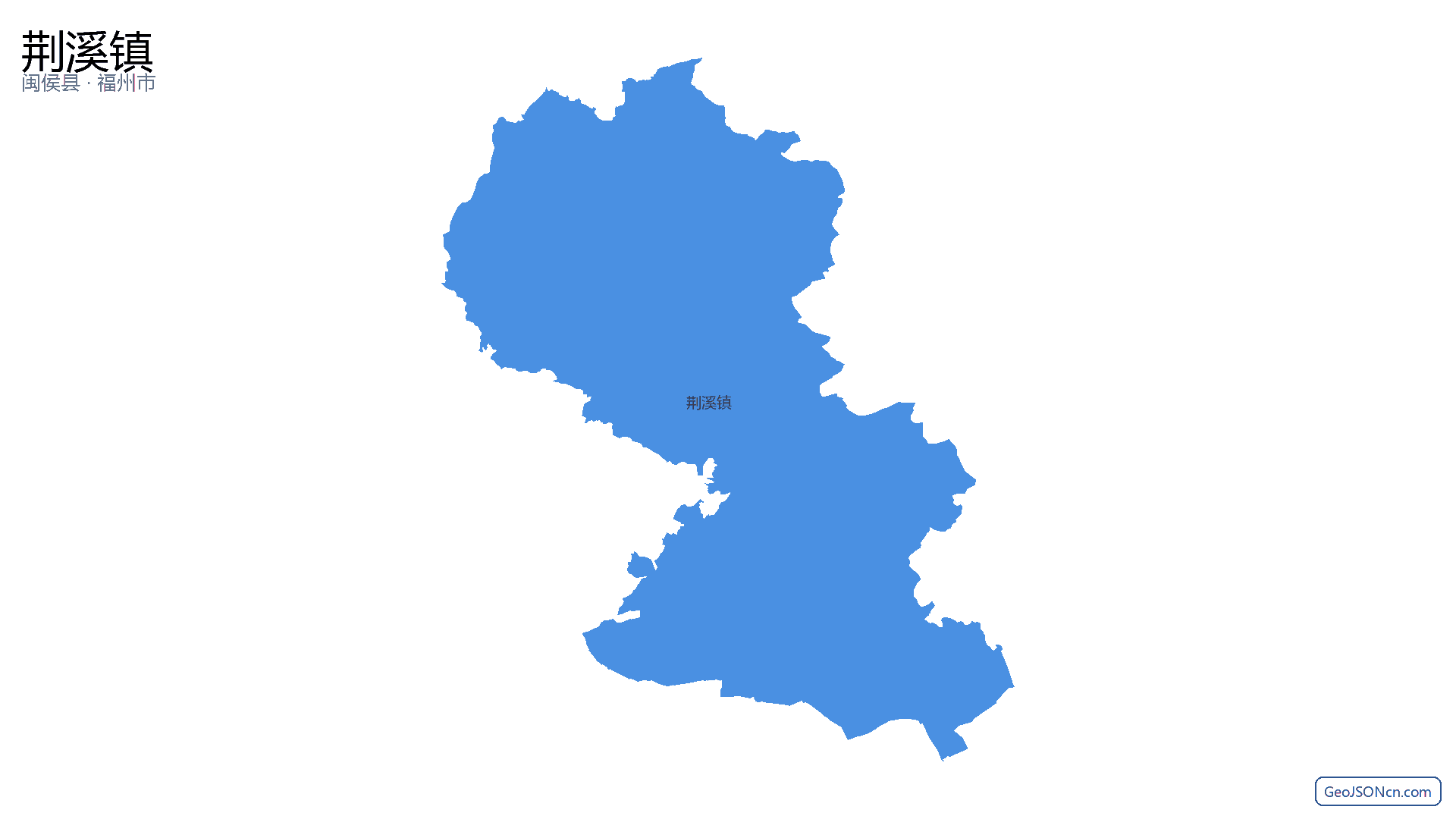 荆溪镇行政区划边界地图（闽侯县·福州市）,提供GeoJSON、SHP矢量边界数据下载及高清地图大图(PNG/JPG) - GeoJSONcn.com