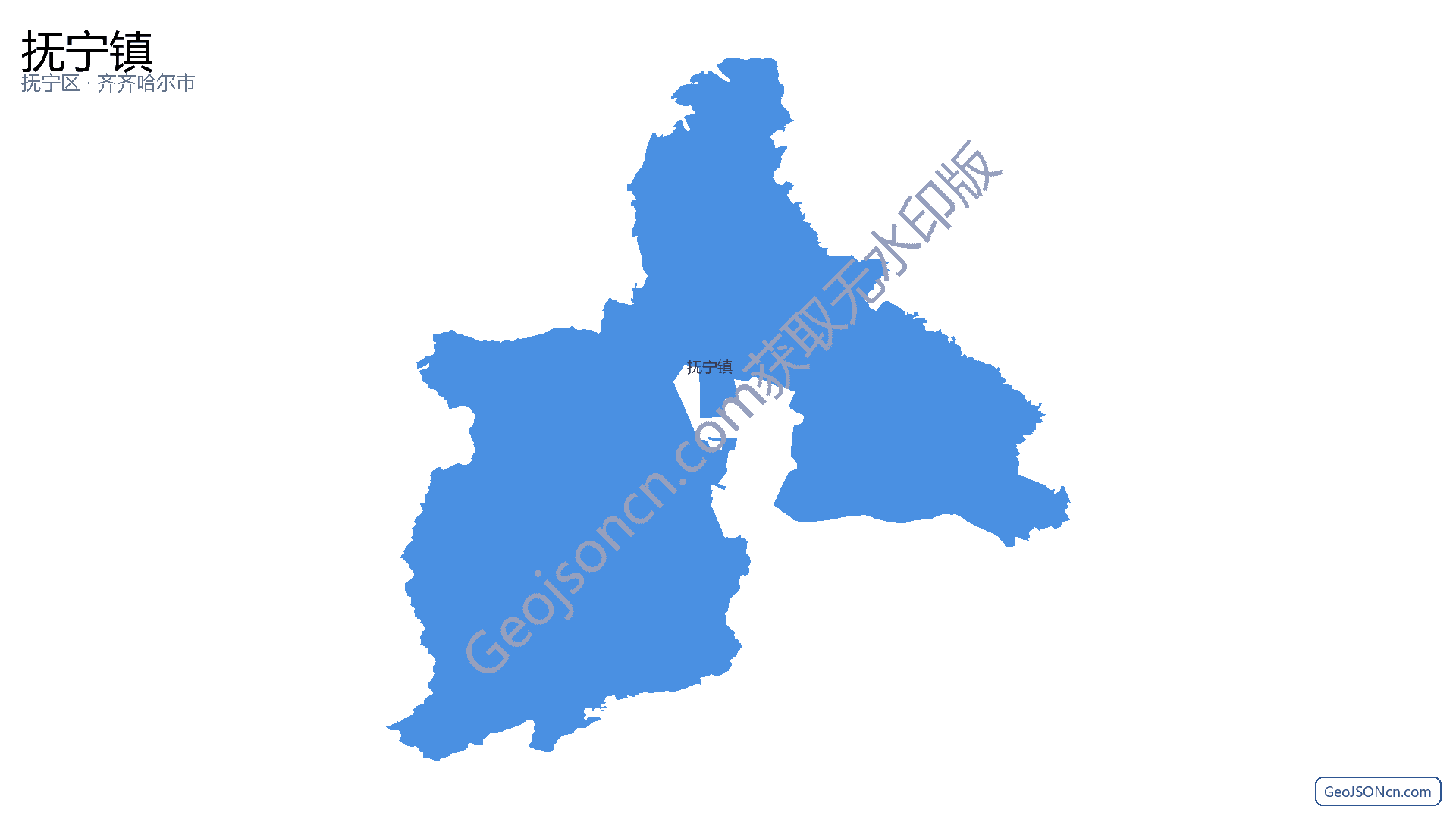 抚宁镇行政区划边界地图(抚宁区·秦皇岛市),提供GeoJSON、SHP矢量边界数据下载及高清地图大图(PNG/JPG) - GeoJSONcn.com