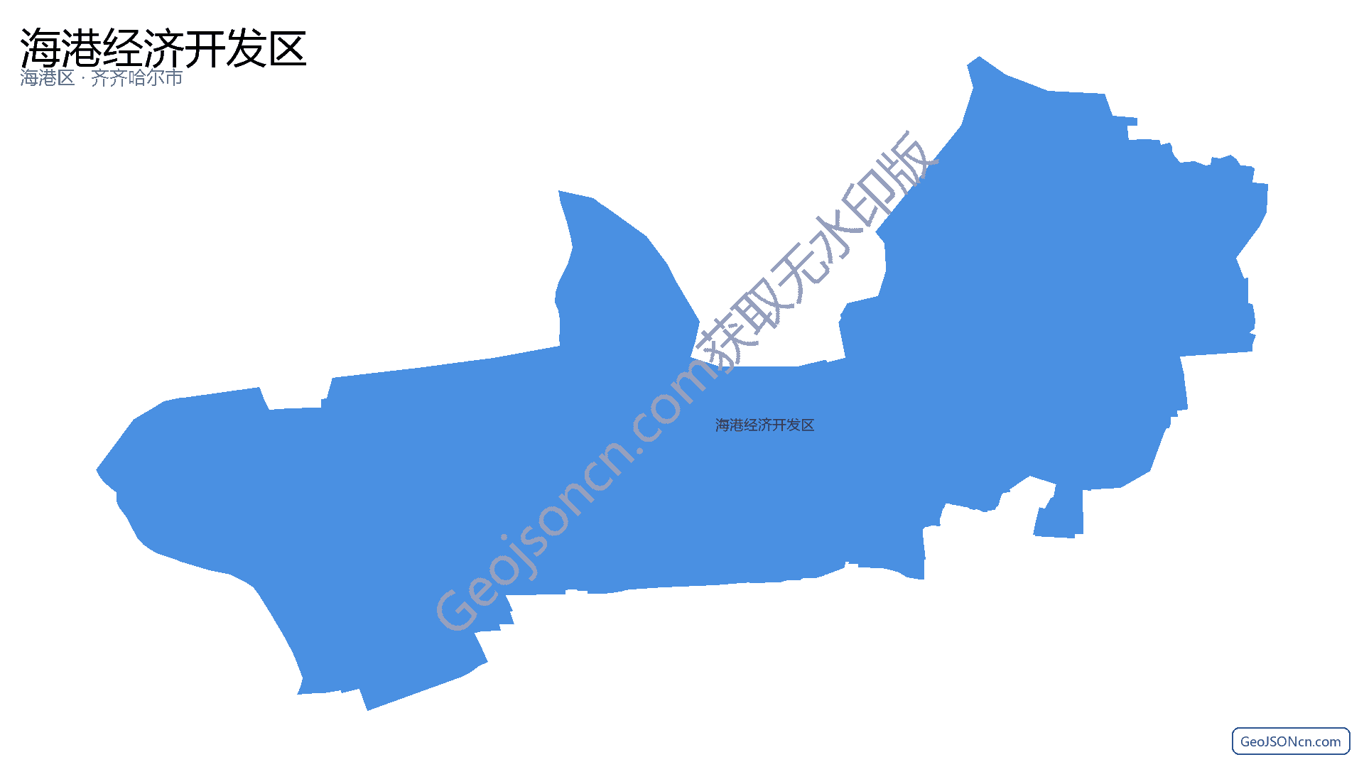 海港经济开发区行政区划边界地图（海港区·秦皇岛市）,提供GeoJSON、SHP矢量边界数据下载及高清地图大图(PNG/JPG) - GeoJSONcn.com