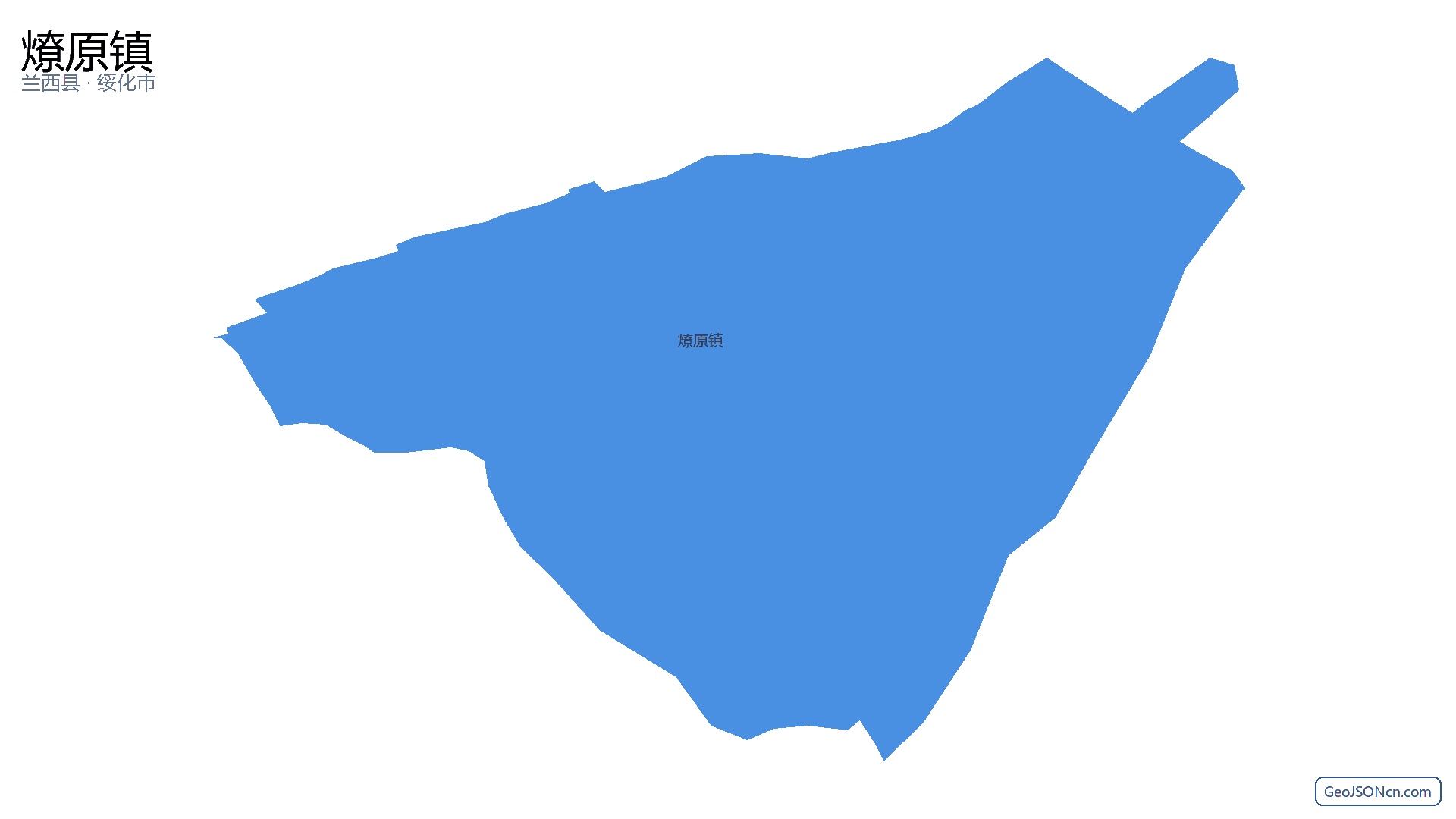 燎原镇行政区划边界地图(兰西县·绥化市),提供GeoJSON、SHP矢量边界数据下载及高清地图大图(PNG/JPG) - GeoJSONcn.com