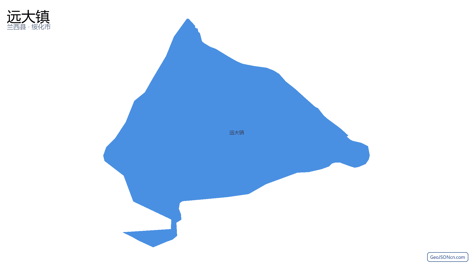 远大镇行政区划边界地图(兰西县·绥化市),提供GeoJSON、SHP矢量边界数据下载及高清地图大图(PNG/JPG) - GeoJSONcn.com