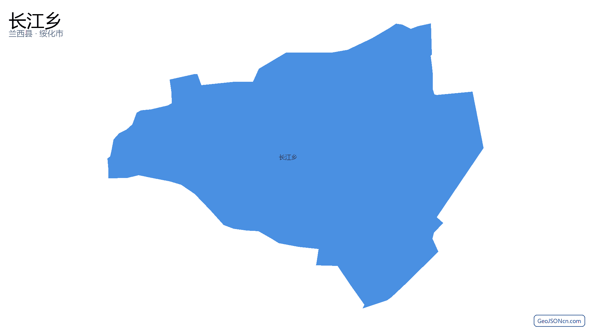 长江乡行政区划边界地图(兰西县·绥化市),提供GeoJSON、SHP矢量边界数据下载及高清地图大图(PNG/JPG) - GeoJSONcn.com
