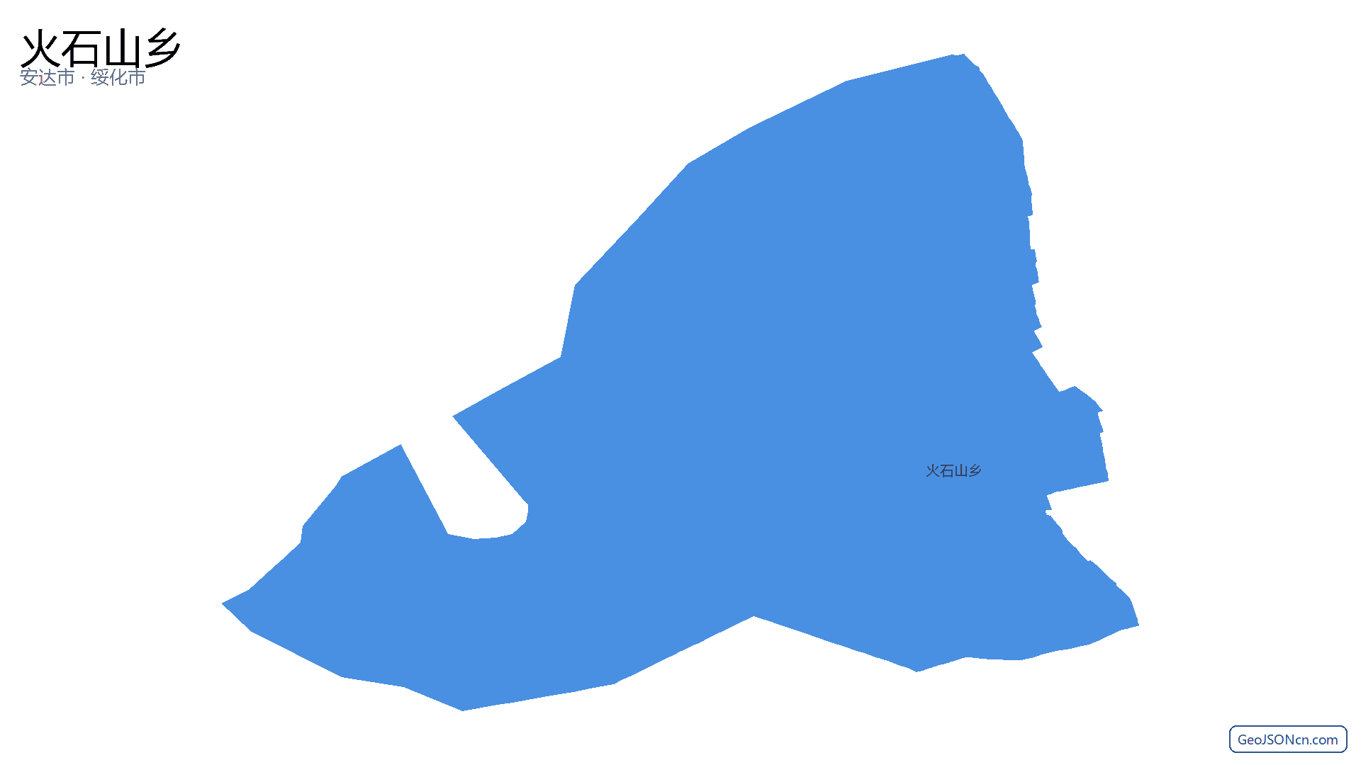 火石山乡行政区划边界地图(安达市·绥化市),提供GeoJSON、SHP矢量边界数据下载及高清地图大图(PNG/JPG) - GeoJSONcn.com