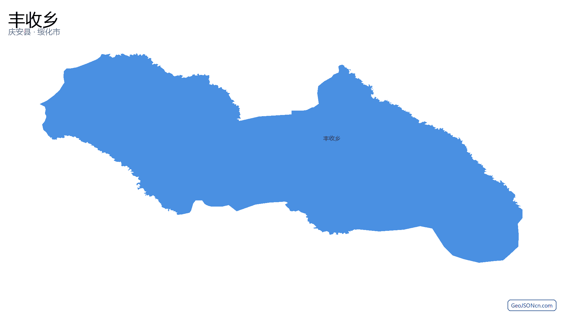 丰收乡行政区划边界地图（庆安县·绥化市）,提供GeoJSON、SHP矢量边界数据下载及高清地图大图(PNG/JPG) - GeoJSONcn.com