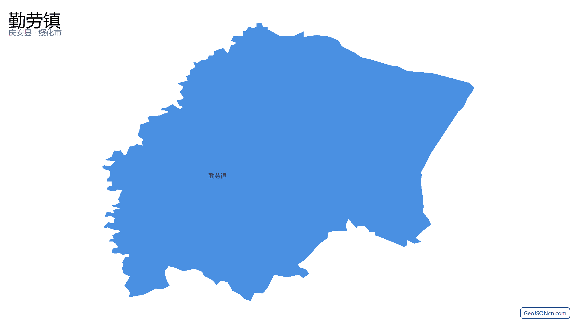 勤劳镇行政区划边界地图(庆安县·绥化市),提供GeoJSON、SHP矢量边界数据下载及高清地图大图(PNG/JPG) - GeoJSONcn.com