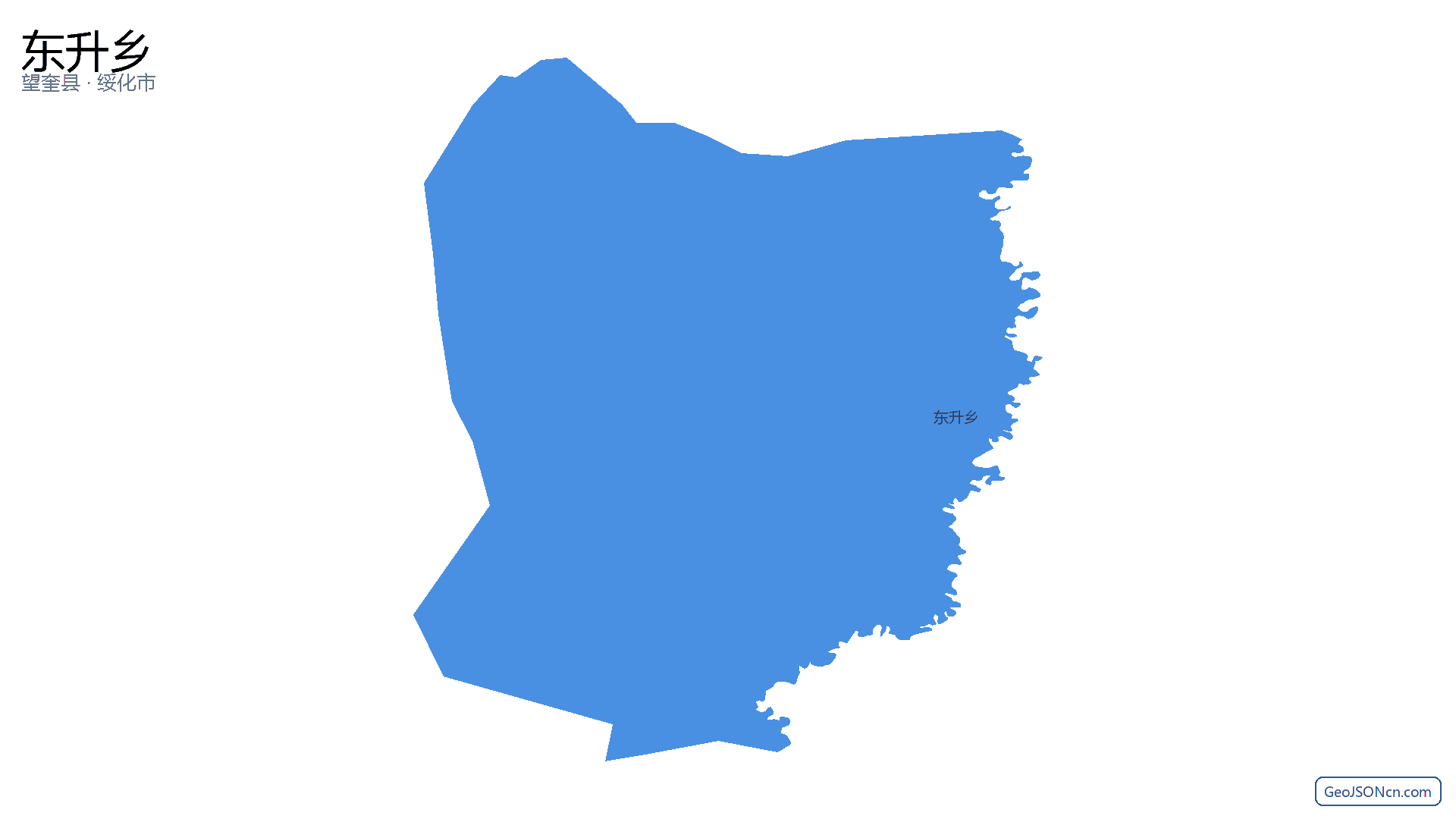 东升乡行政区划边界地图（望奎县·绥化市）,提供GeoJSON、SHP矢量边界数据下载及高清地图大图(PNG/JPG) - GeoJSONcn.com