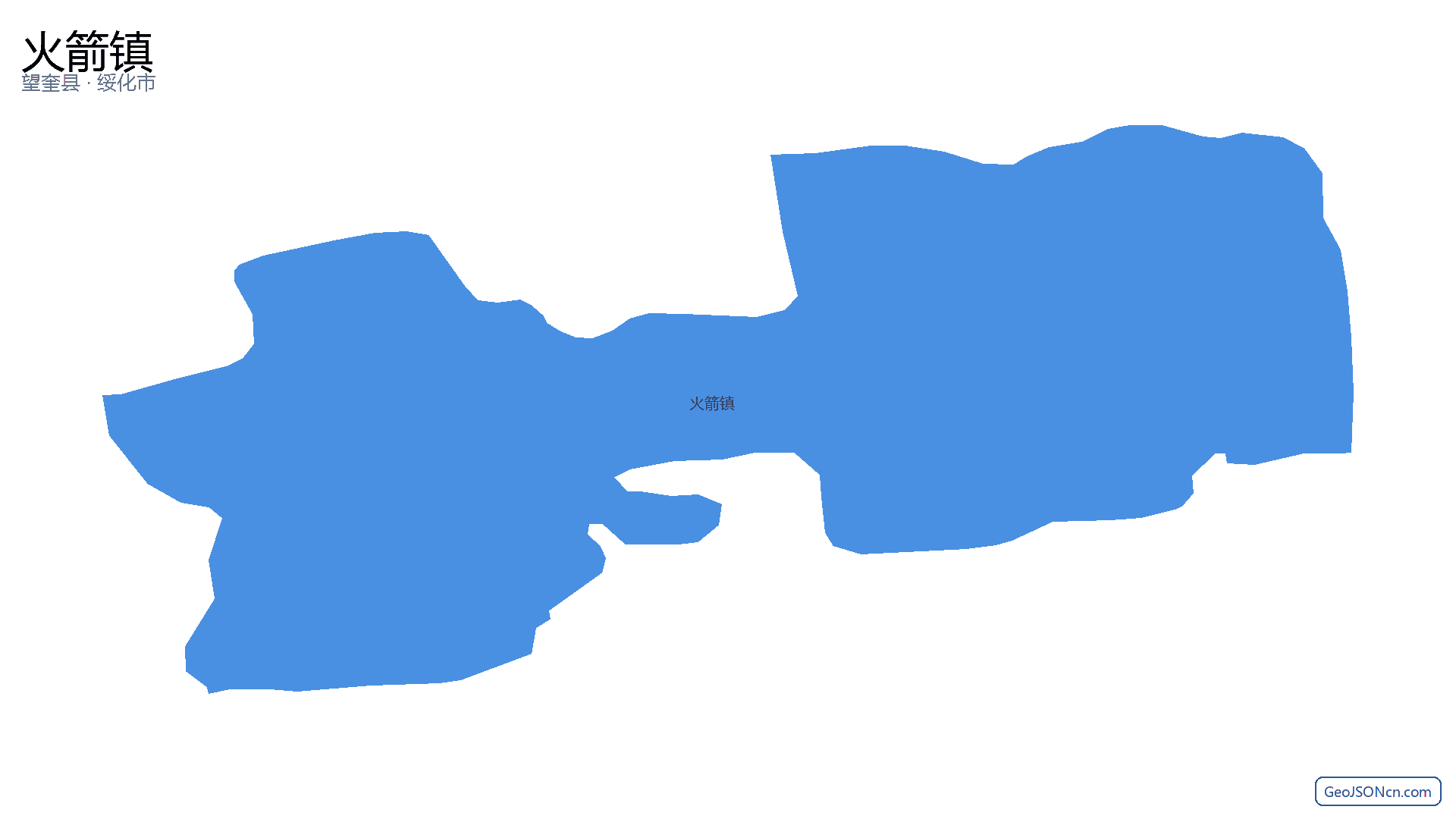 火箭镇行政区划边界地图（望奎县·绥化市）,提供GeoJSON、SHP矢量边界数据下载及高清地图大图(PNG/JPG) - GeoJSONcn.com