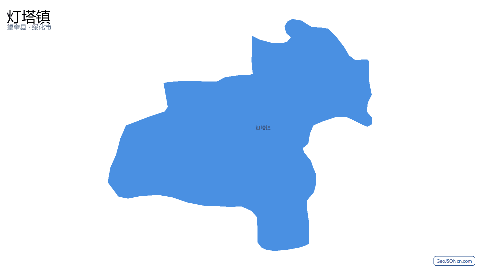 灯塔镇行政区划边界地图（望奎县·绥化市）,提供GeoJSON、SHP矢量边界数据下载及高清地图大图(PNG/JPG) - GeoJSONcn.com