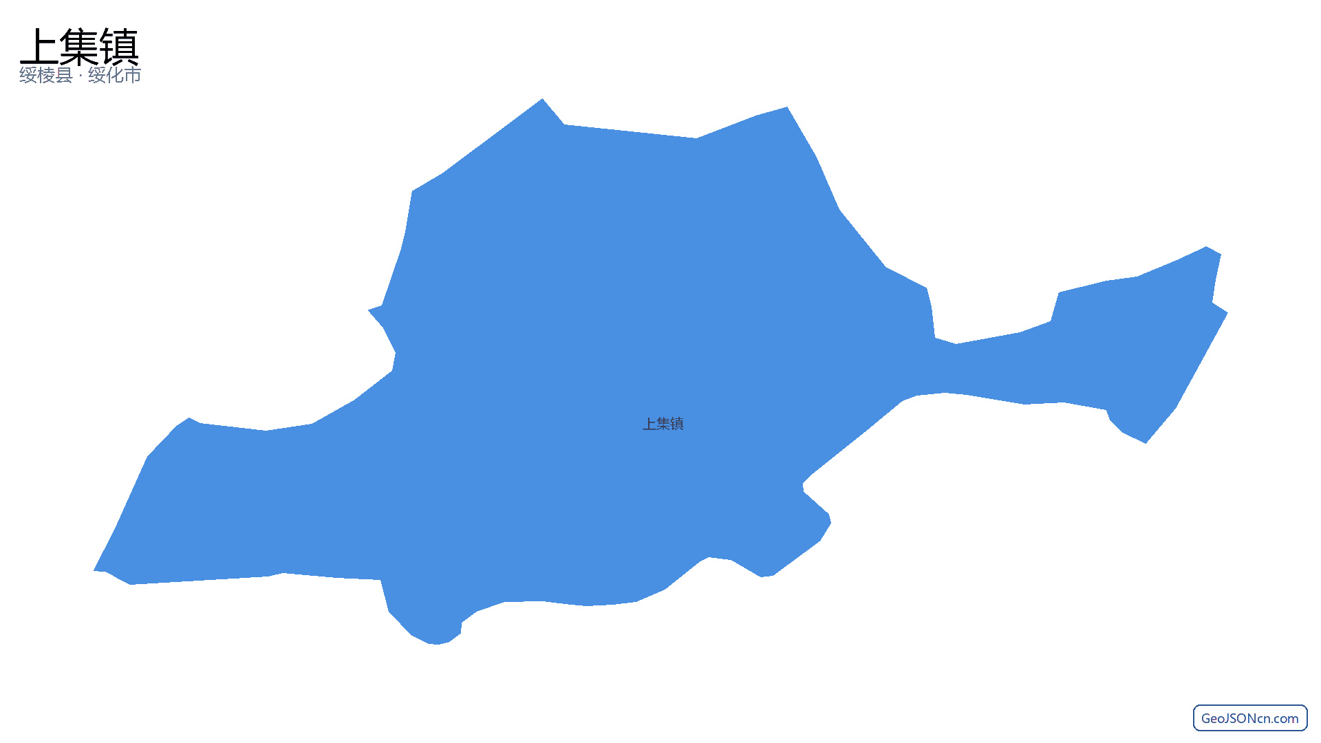 上集镇行政区划边界地图(绥棱县·绥化市),提供GeoJSON、SHP矢量边界数据下载及高清地图大图(PNG/JPG) - GeoJSONcn.com