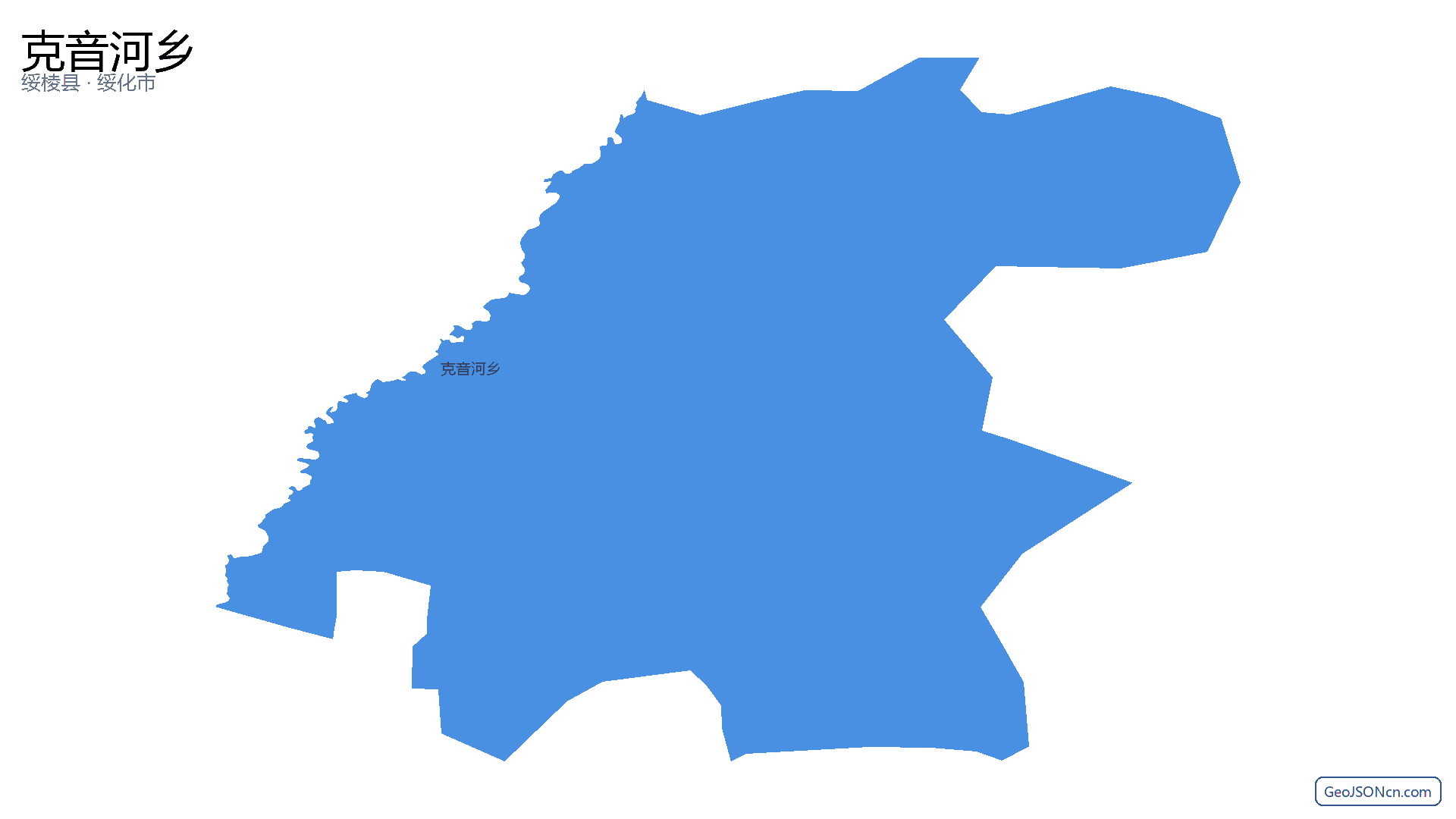 克音河乡行政区划边界地图(绥棱县·绥化市),提供GeoJSON、SHP矢量边界数据下载及高清地图大图(PNG/JPG) - GeoJSONcn.com