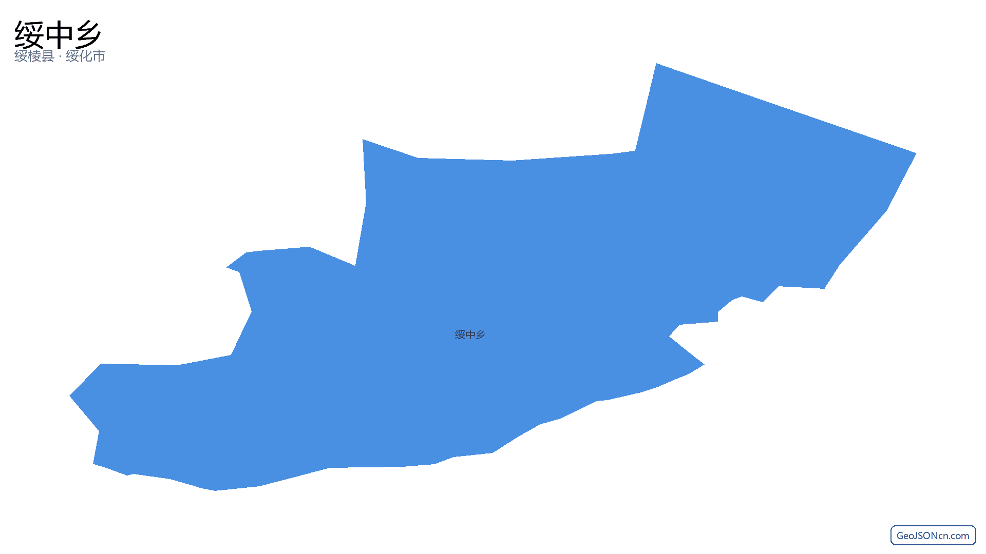 绥中乡行政区划边界地图（绥棱县·绥化市）,提供GeoJSON、SHP矢量边界数据下载及高清地图大图(PNG/JPG) - GeoJSONcn.com