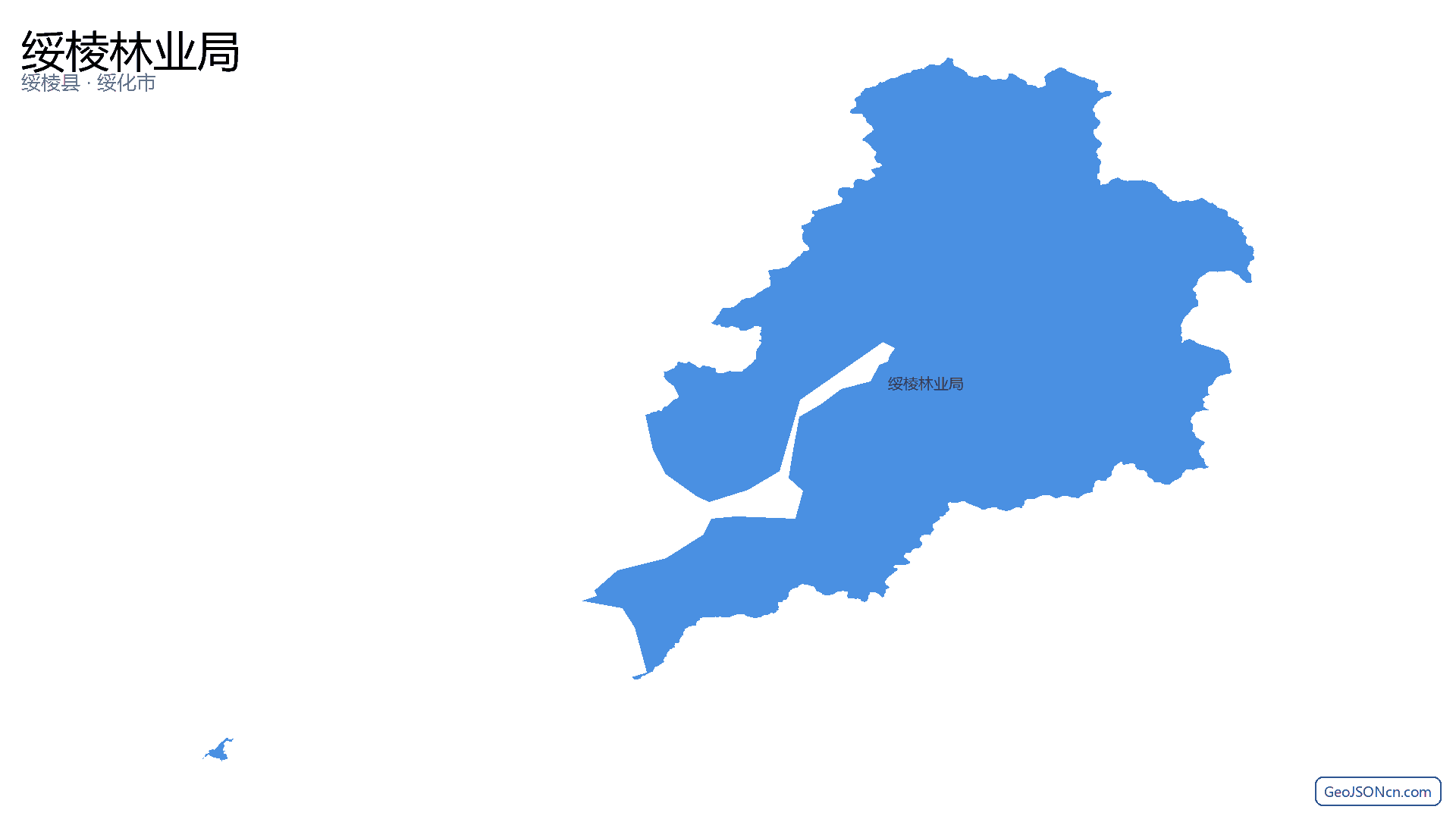 绥棱林业局行政区划边界地图（绥棱县·绥化市）,提供GeoJSON、SHP矢量边界数据下载及高清地图大图(PNG/JPG) - GeoJSONcn.com
