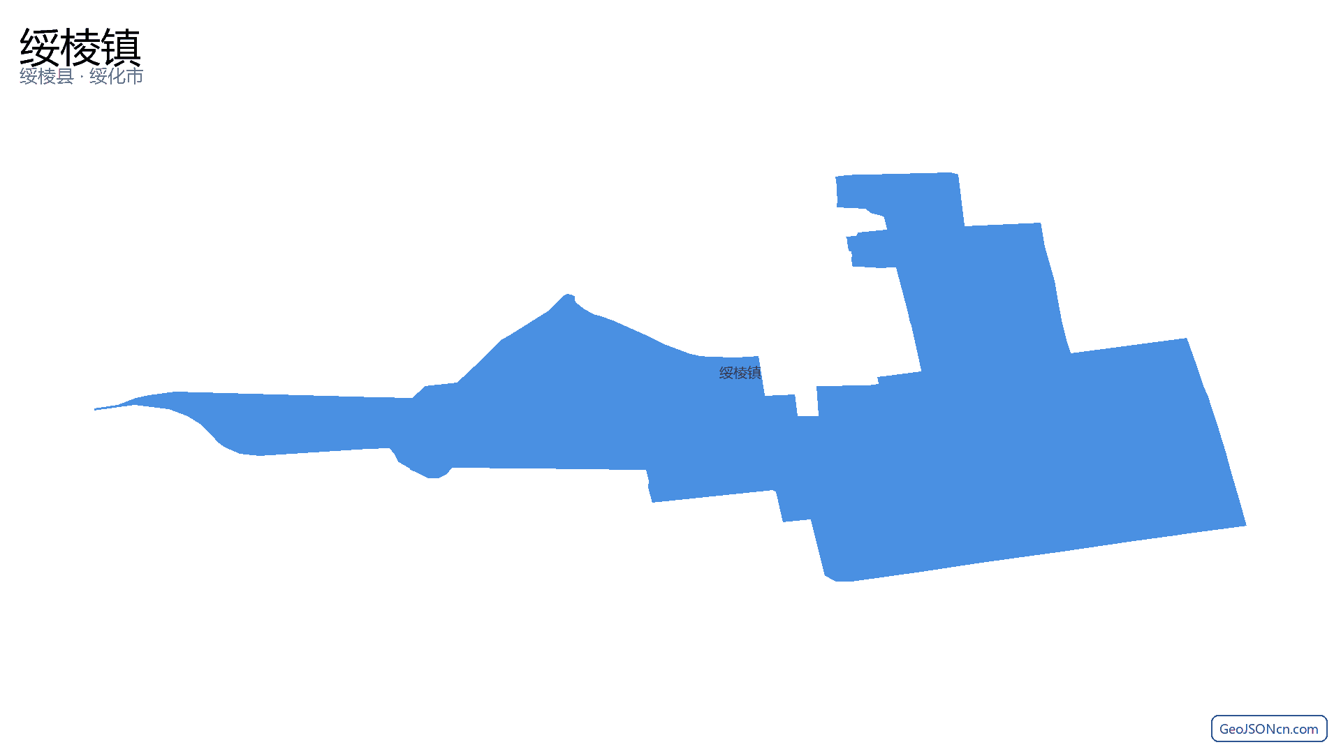 绥棱镇行政区划边界地图(绥棱县·绥化市),提供GeoJSON、SHP矢量边界数据下载及高清地图大图(PNG/JPG) - GeoJSONcn.com