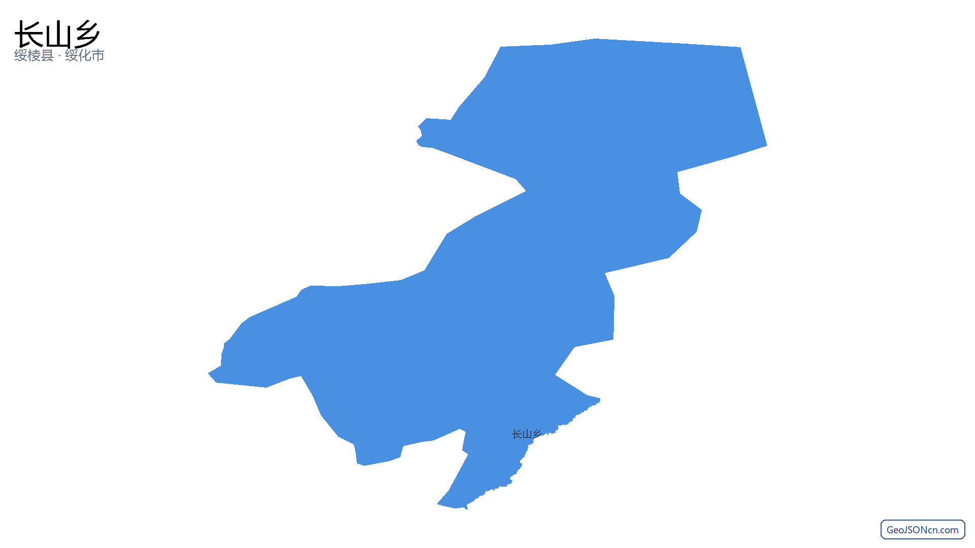 长山乡行政区划边界地图(绥棱县·绥化市),提供GeoJSON、SHP矢量边界数据下载及高清地图大图(PNG/JPG) - GeoJSONcn.com
