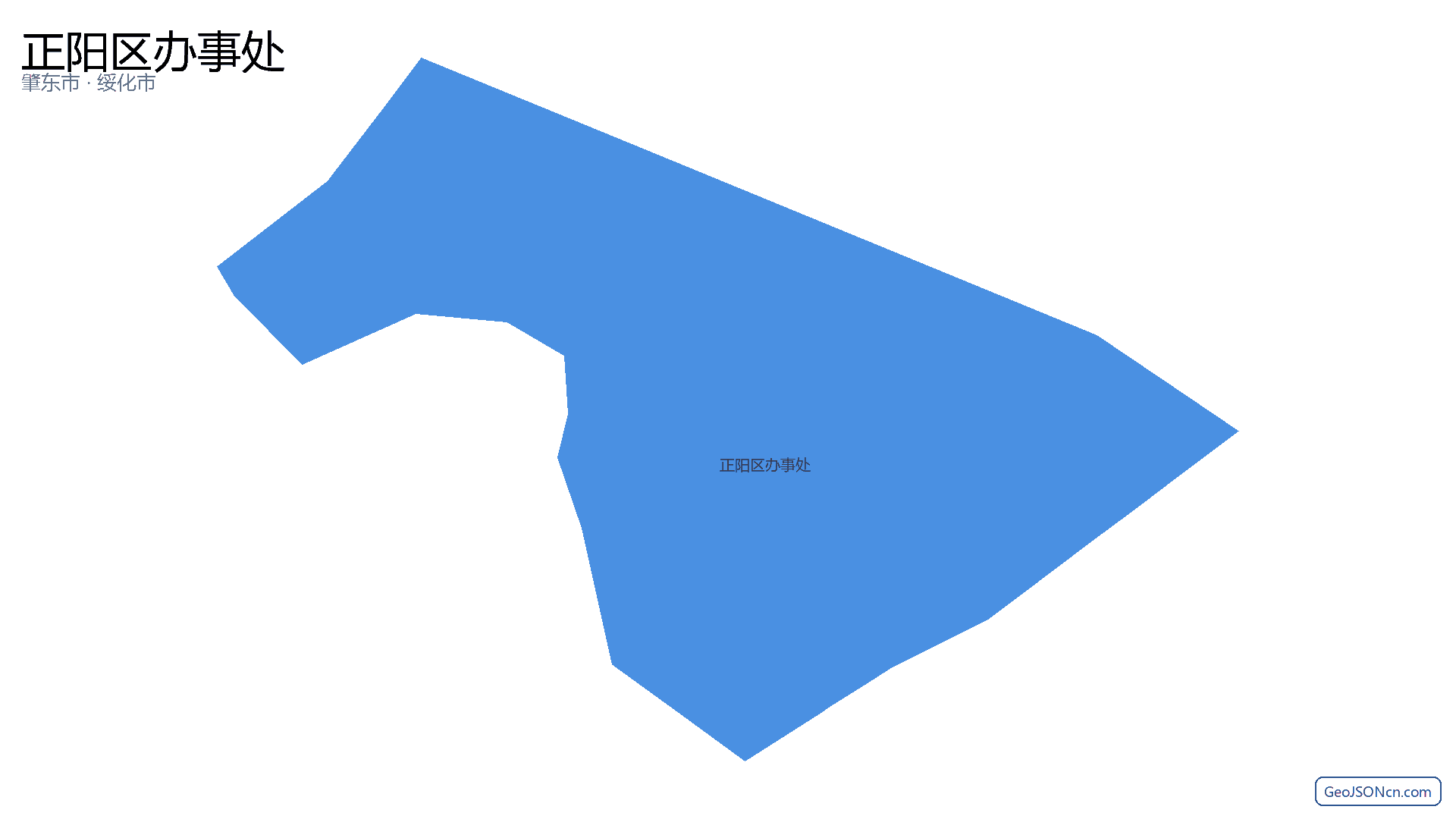 正阳区办事处行政区划边界地图（肇东市·绥化市）,提供GeoJSON、SHP矢量边界数据下载及高清地图大图(PNG/JPG) - GeoJSONcn.com
