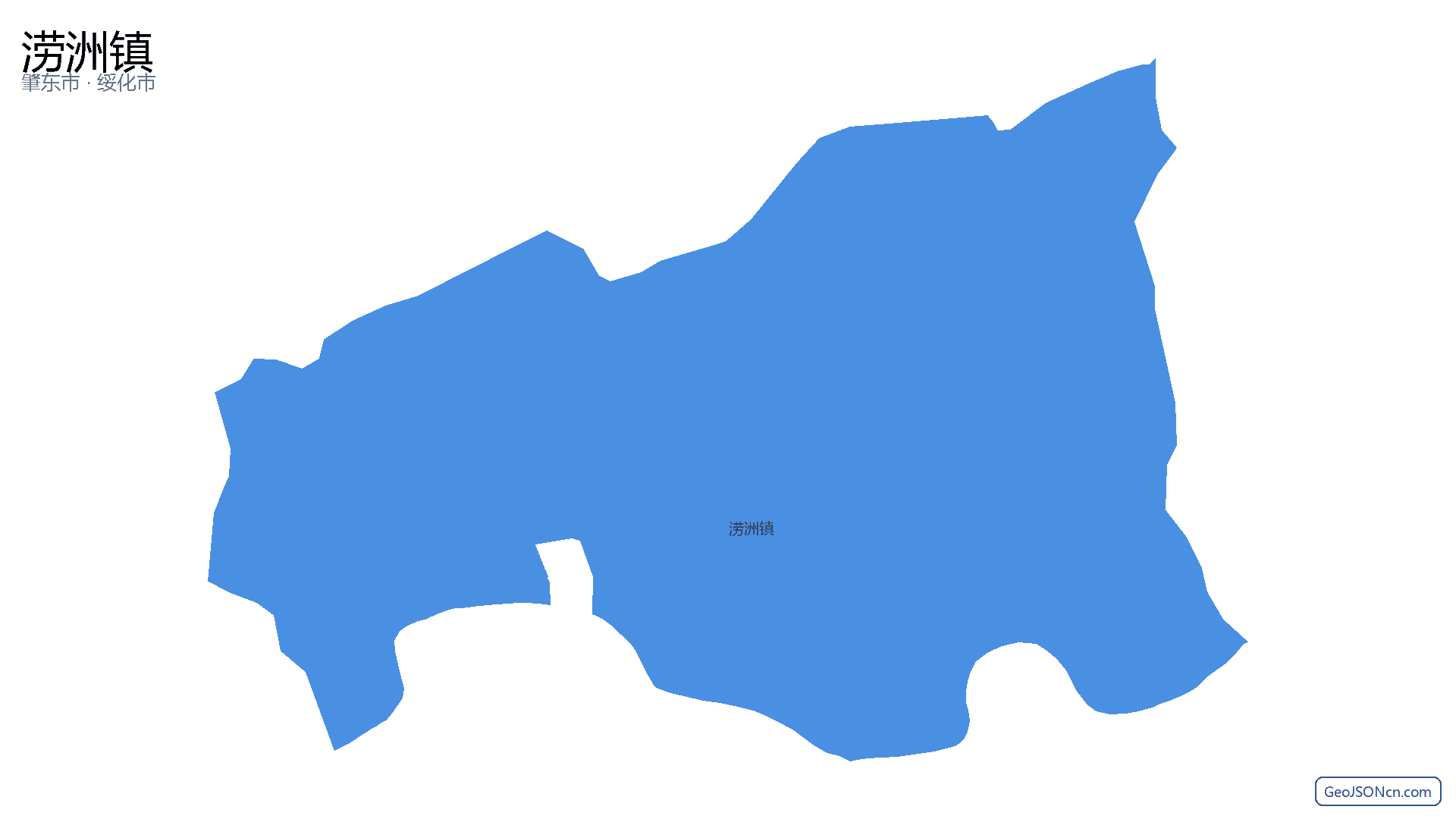 涝洲镇行政区划边界地图(肇东市·绥化市),提供GeoJSON、SHP矢量边界数据下载及高清地图大图(PNG/JPG) - GeoJSONcn.com