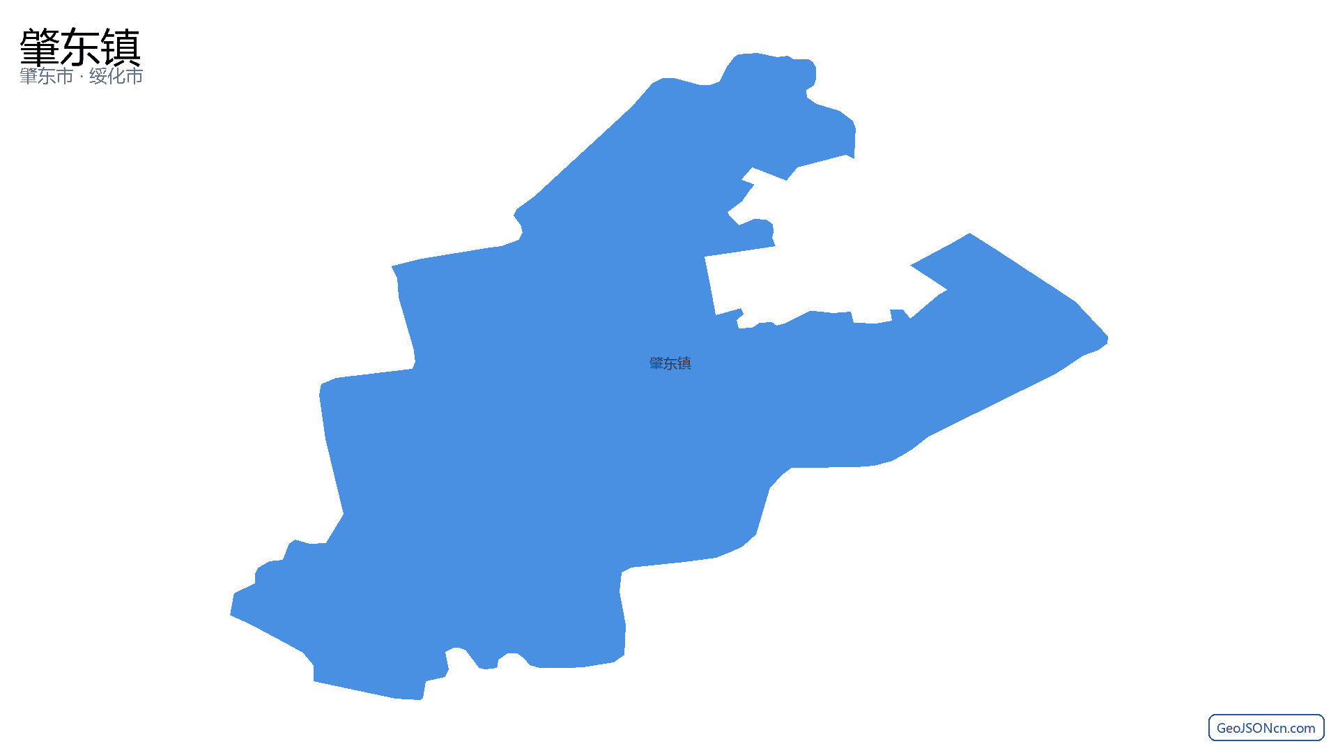 肇东镇行政区划边界地图(肇东市·绥化市),提供GeoJSON、SHP矢量边界数据下载及高清地图大图(PNG/JPG) - GeoJSONcn.com