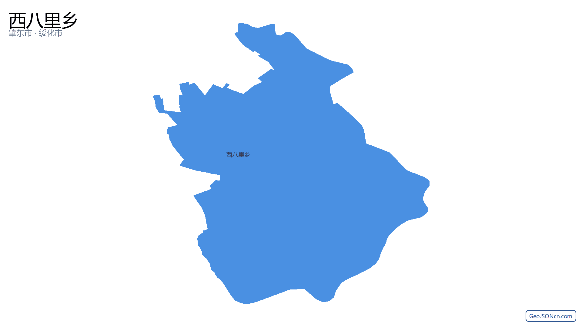 西八里乡行政区划边界地图(肇东市·绥化市),提供GeoJSON、SHP矢量边界数据下载及高清地图大图(PNG/JPG) - GeoJSONcn.com