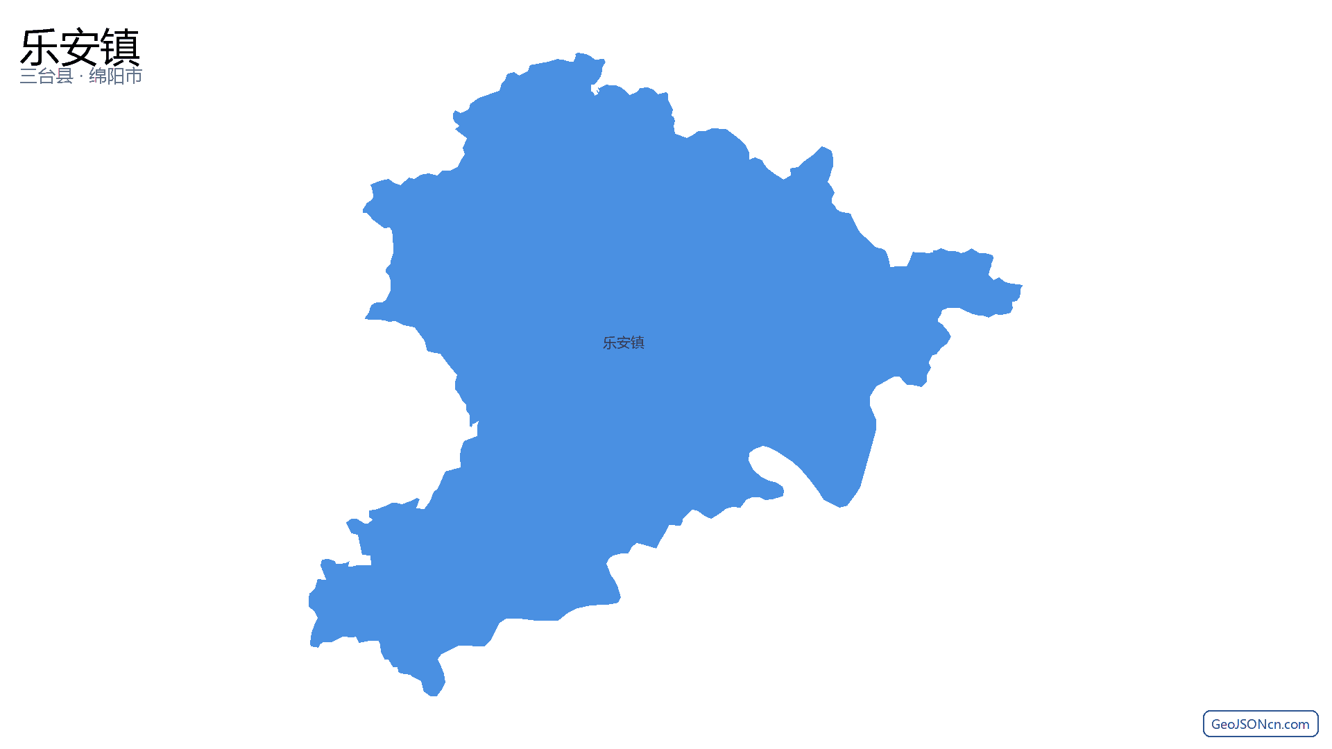 乐安镇行政区划边界地图(三台县·绵阳市),提供GeoJSON、SHP矢量边界数据下载及高清地图大图(PNG/JPG) - GeoJSONcn.com