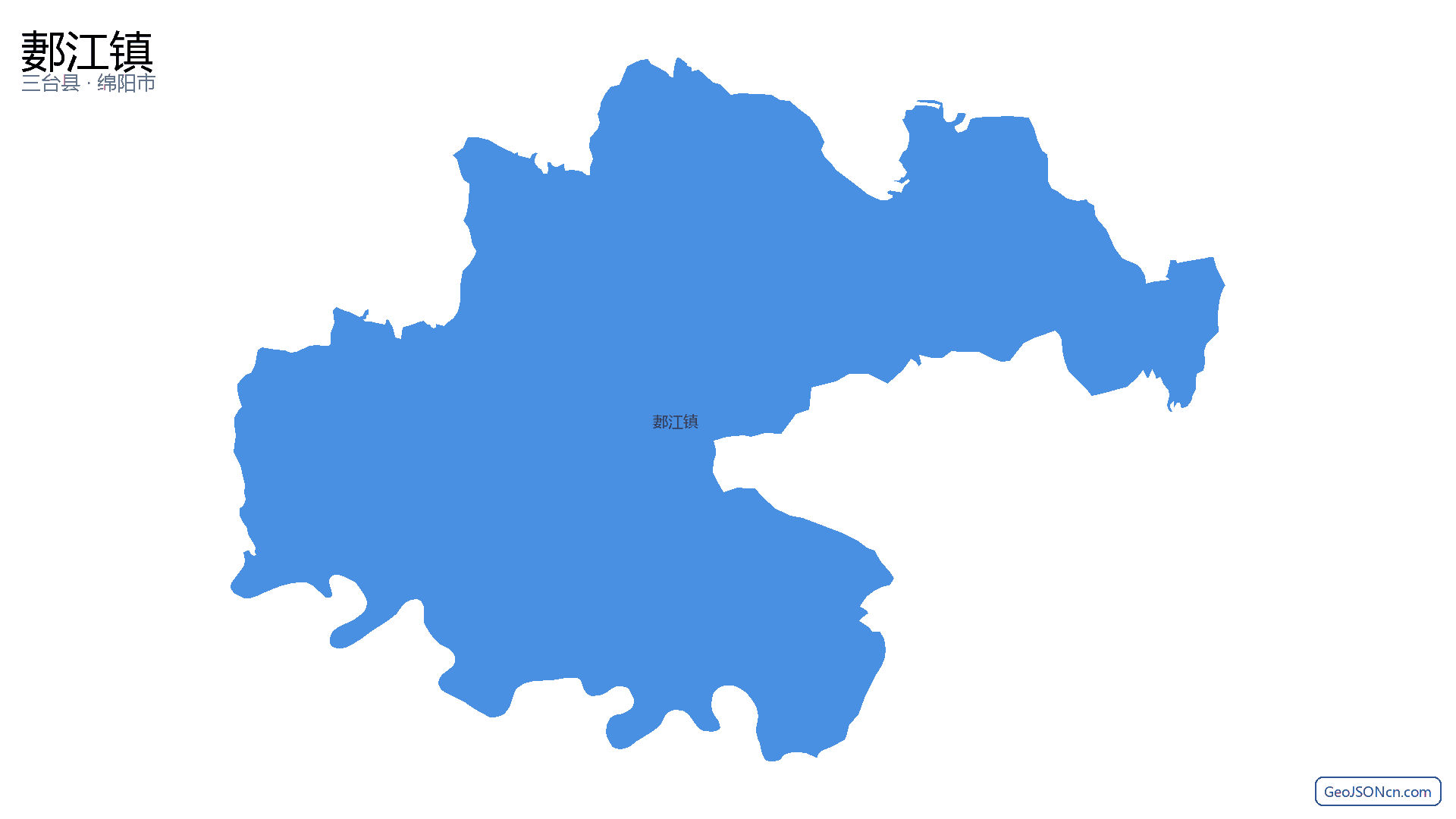 郪江镇行政区划边界地图（三台县·绵阳市）,提供GeoJSON、SHP矢量边界数据下载及高清地图大图(PNG/JPG) - GeoJSONcn.com