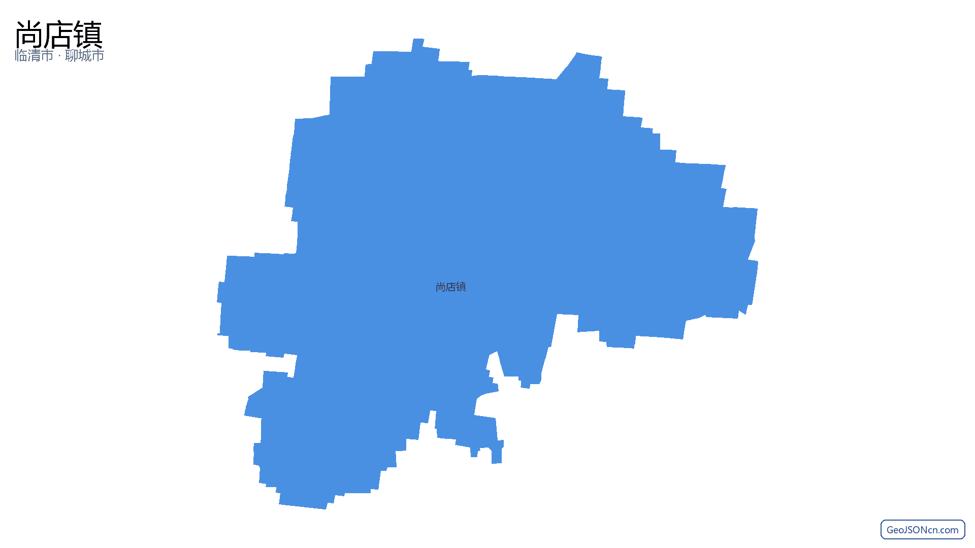 尚店镇行政区划边界地图(临清市·聊城市),提供GeoJSON、SHP矢量边界数据下载及高清地图大图(PNG/JPG) - GeoJSONcn.com