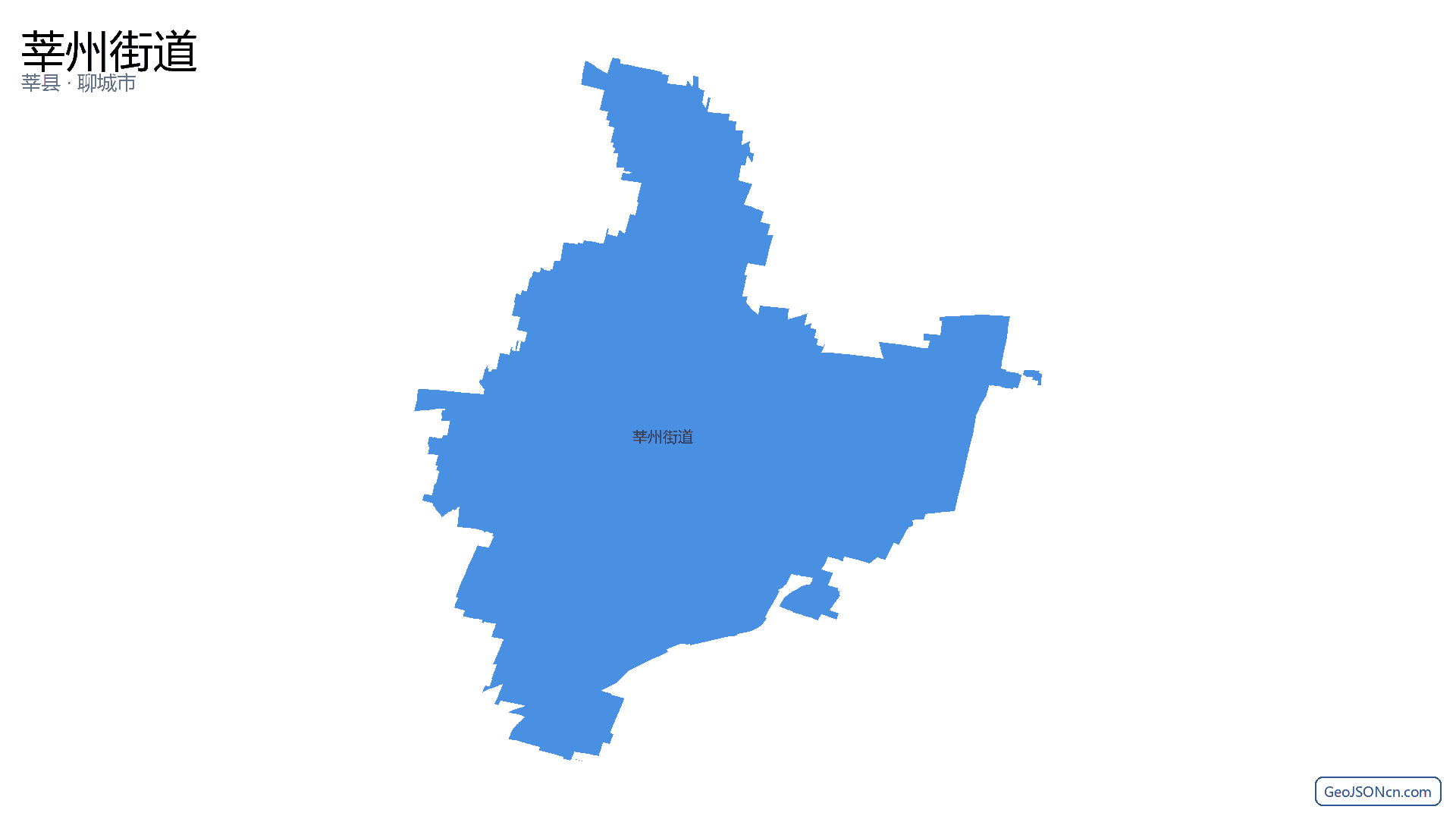 莘州街道行政区划边界地图（莘县·聊城市）,提供GeoJSON、SHP矢量边界数据下载及高清地图大图(PNG/JPG) - GeoJSONcn.com