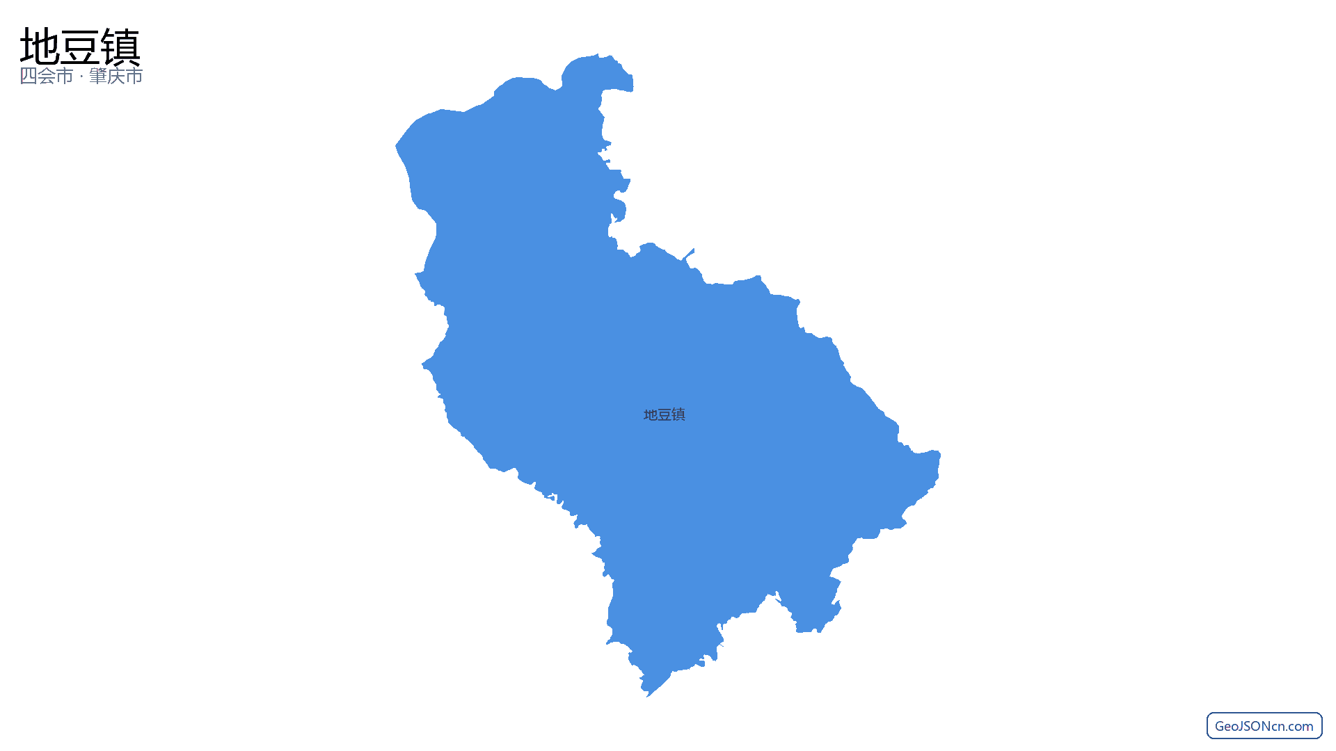 地豆镇行政区划边界地图（四会市·肇庆市）,提供GeoJSON、SHP矢量边界数据下载及高清地图大图(PNG/JPG) - GeoJSONcn.com