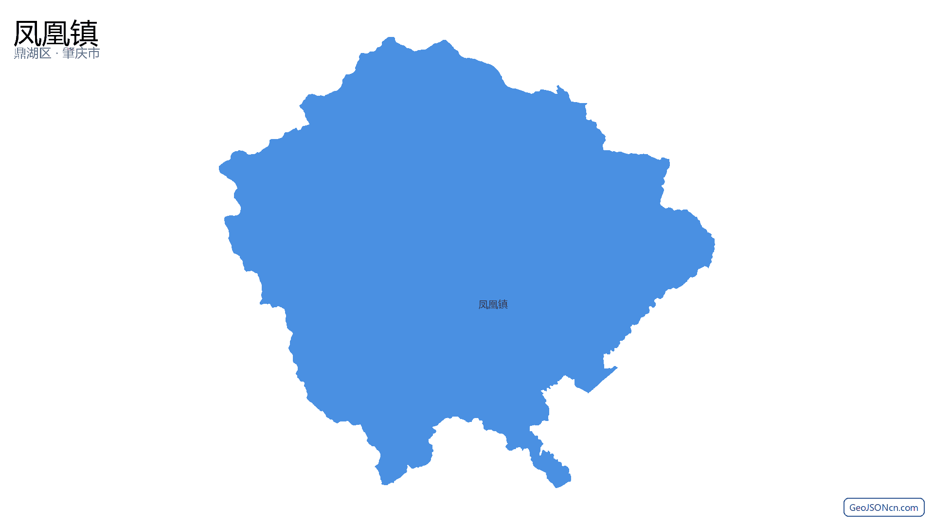 凤凰镇行政区划边界地图（鼎湖区·肇庆市）,提供GeoJSON、SHP矢量边界数据下载及高清地图大图(PNG/JPG) - GeoJSONcn.com