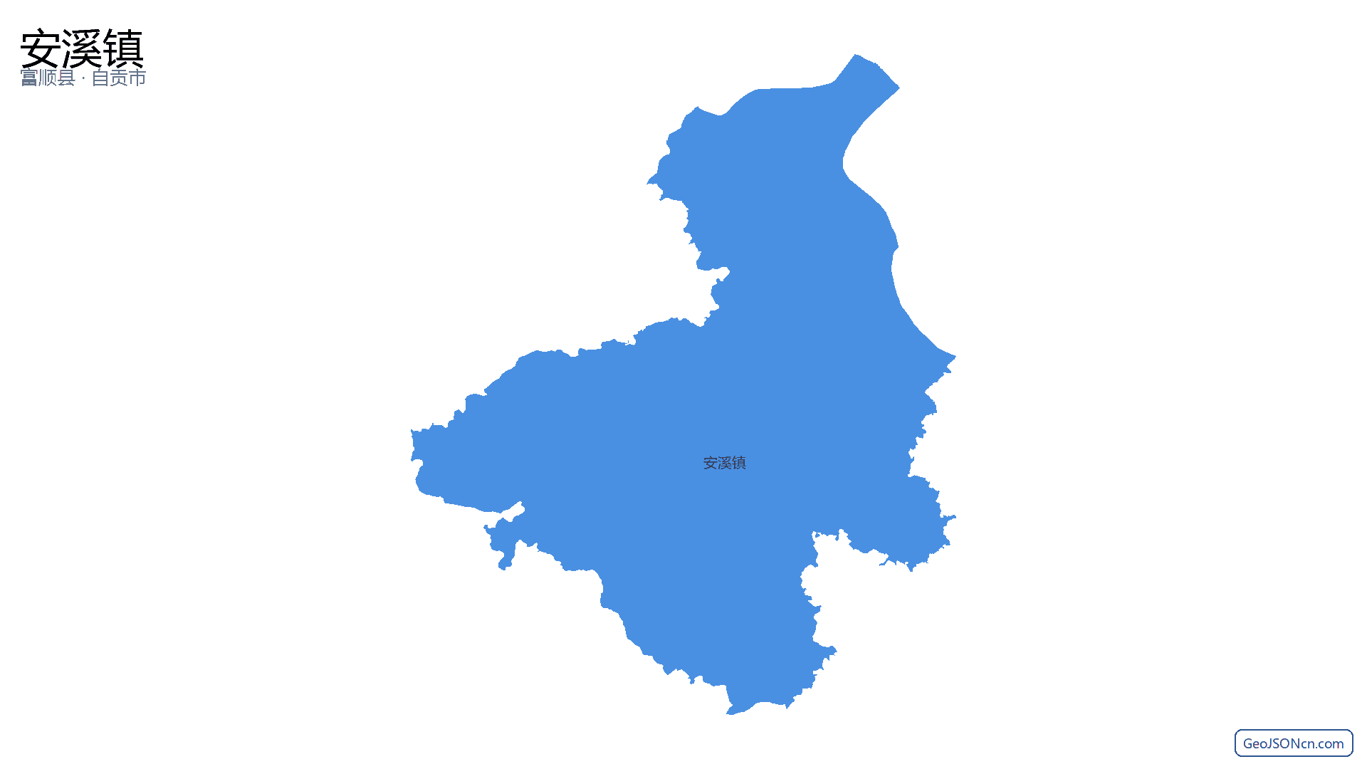 安溪镇行政区划边界地图(富顺县·自贡市),提供GeoJSON、SHP矢量边界数据下载及高清地图大图(PNG/JPG) - GeoJSONcn.com