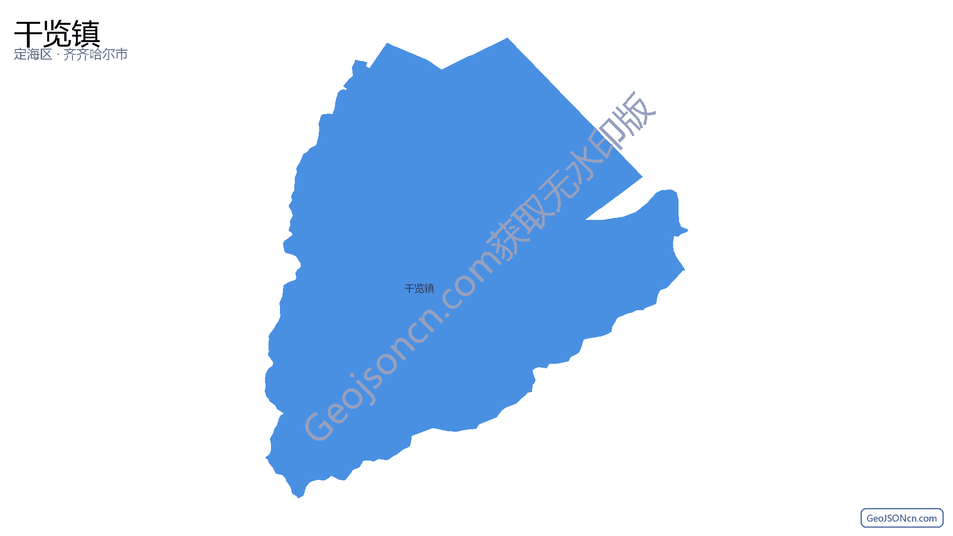 干览镇行政区划边界地图(定海区·舟山市),提供GeoJSON、SHP矢量边界数据下载及高清地图大图(PNG/JPG) - GeoJSONcn.com