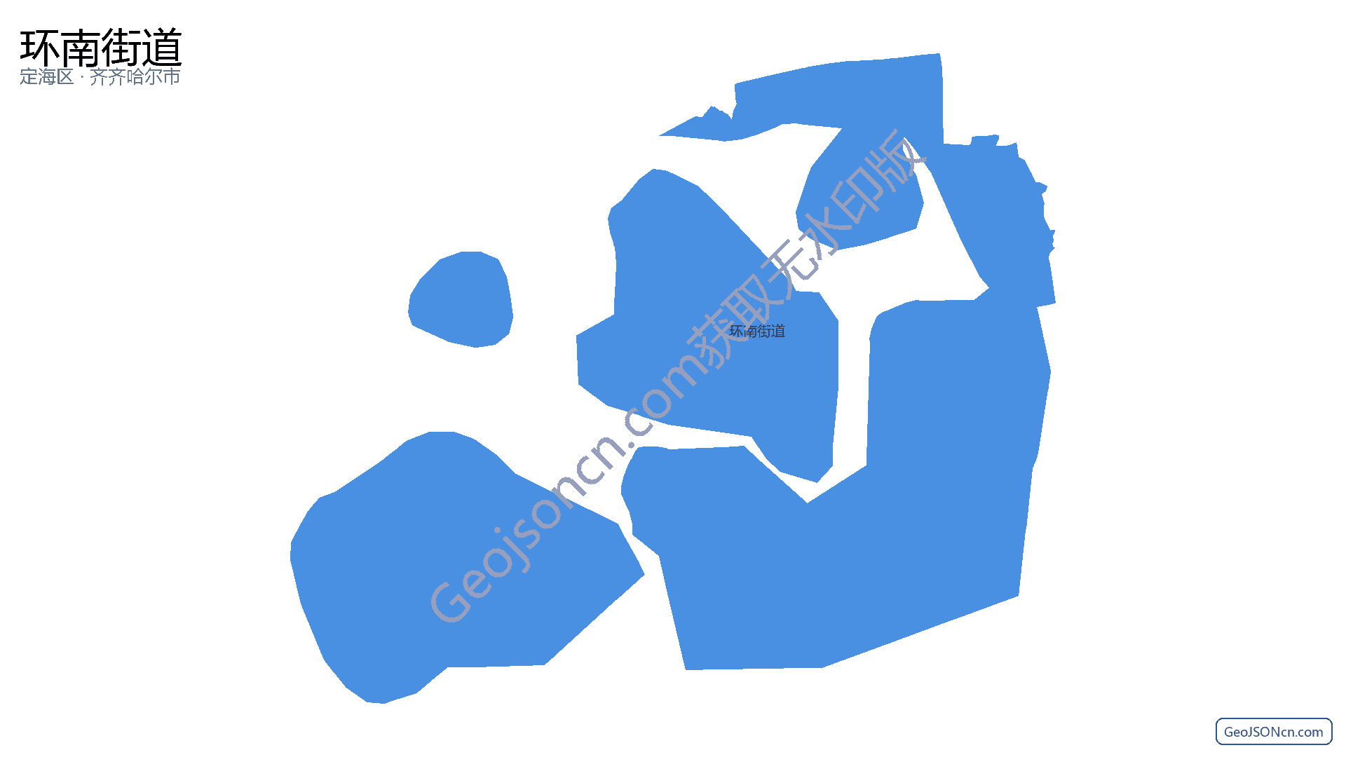 环南街道行政区划边界地图(定海区·舟山市),提供GeoJSON、SHP矢量边界数据下载及高清地图大图(PNG/JPG) - GeoJSONcn.com
