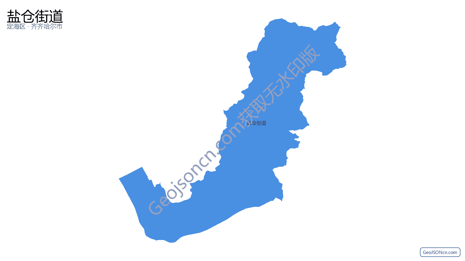 盐仓街道行政区划边界地图（定海区·舟山市）,提供GeoJSON、SHP矢量边界数据下载及高清地图大图(PNG/JPG) - GeoJSONcn.com