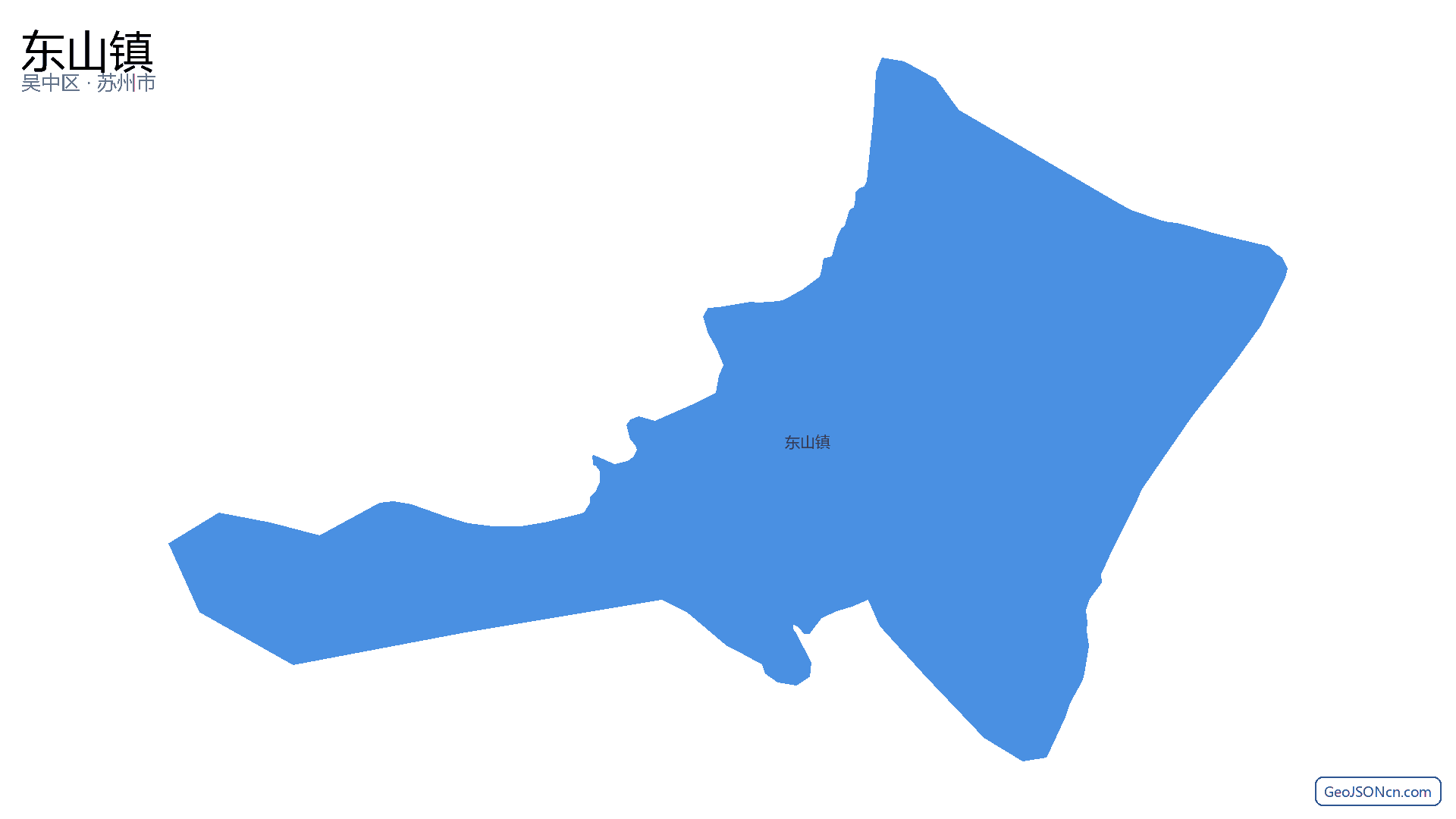东山镇行政区划边界地图(吴中区·苏州市),提供GeoJSON、SHP矢量边界数据下载及高清地图大图(PNG/JPG) - GeoJSONcn.com