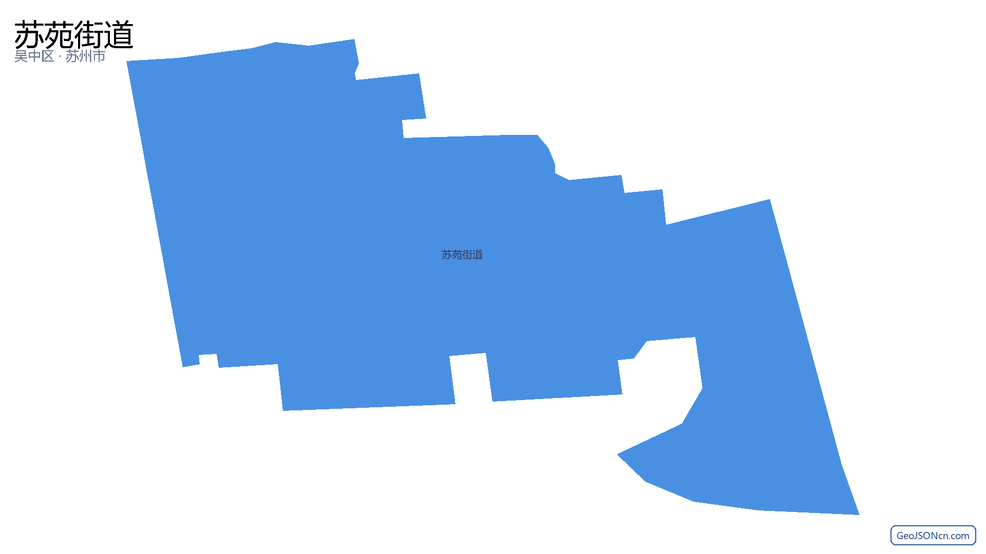 苏苑街道行政区划边界地图(吴中区·苏州市),提供GeoJSON、SHP矢量边界数据下载及高清地图大图(PNG/JPG) - GeoJSONcn.com